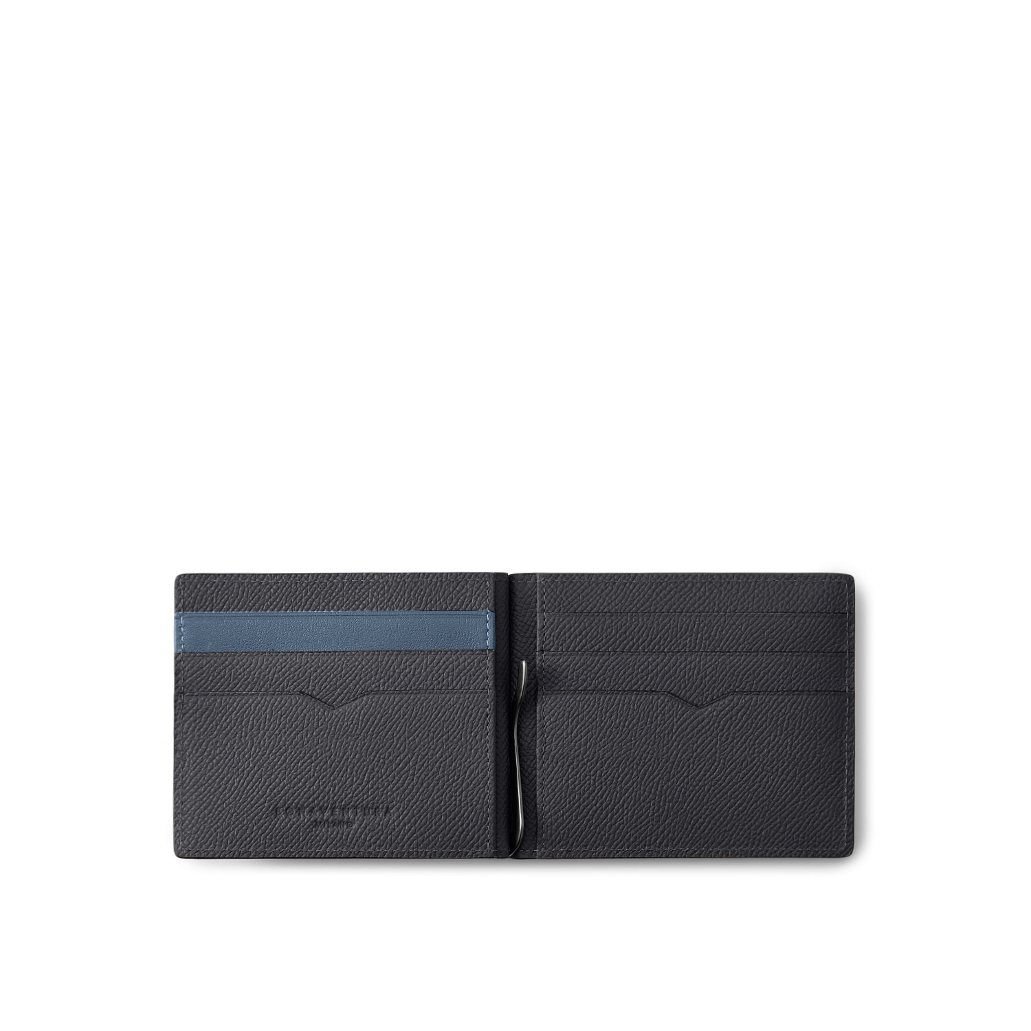 Bicolor Bifold Bill Clip With Coin Case Nobile Leather