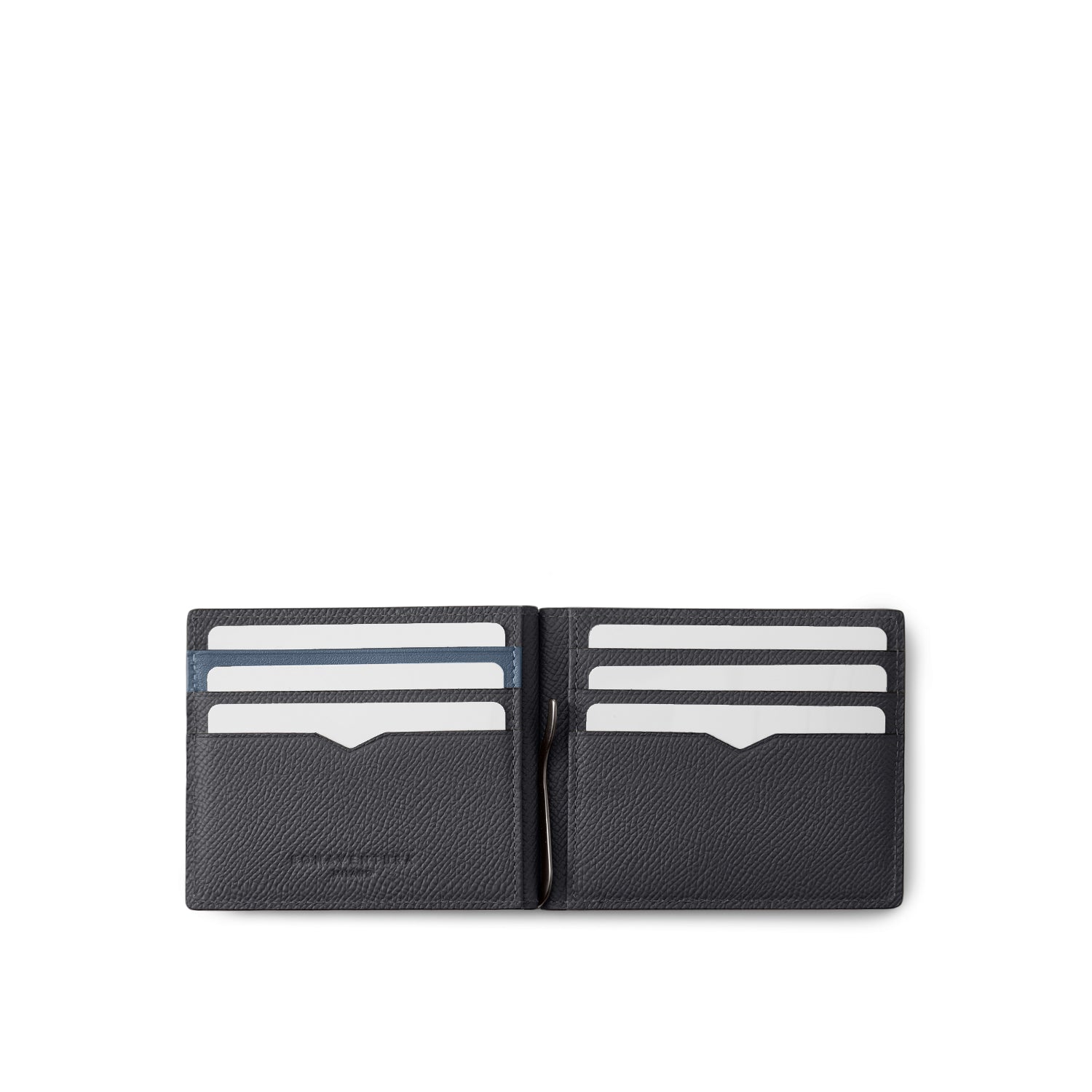 Bicolor Bifold Bill Clip With Coin Case Nobile Leather