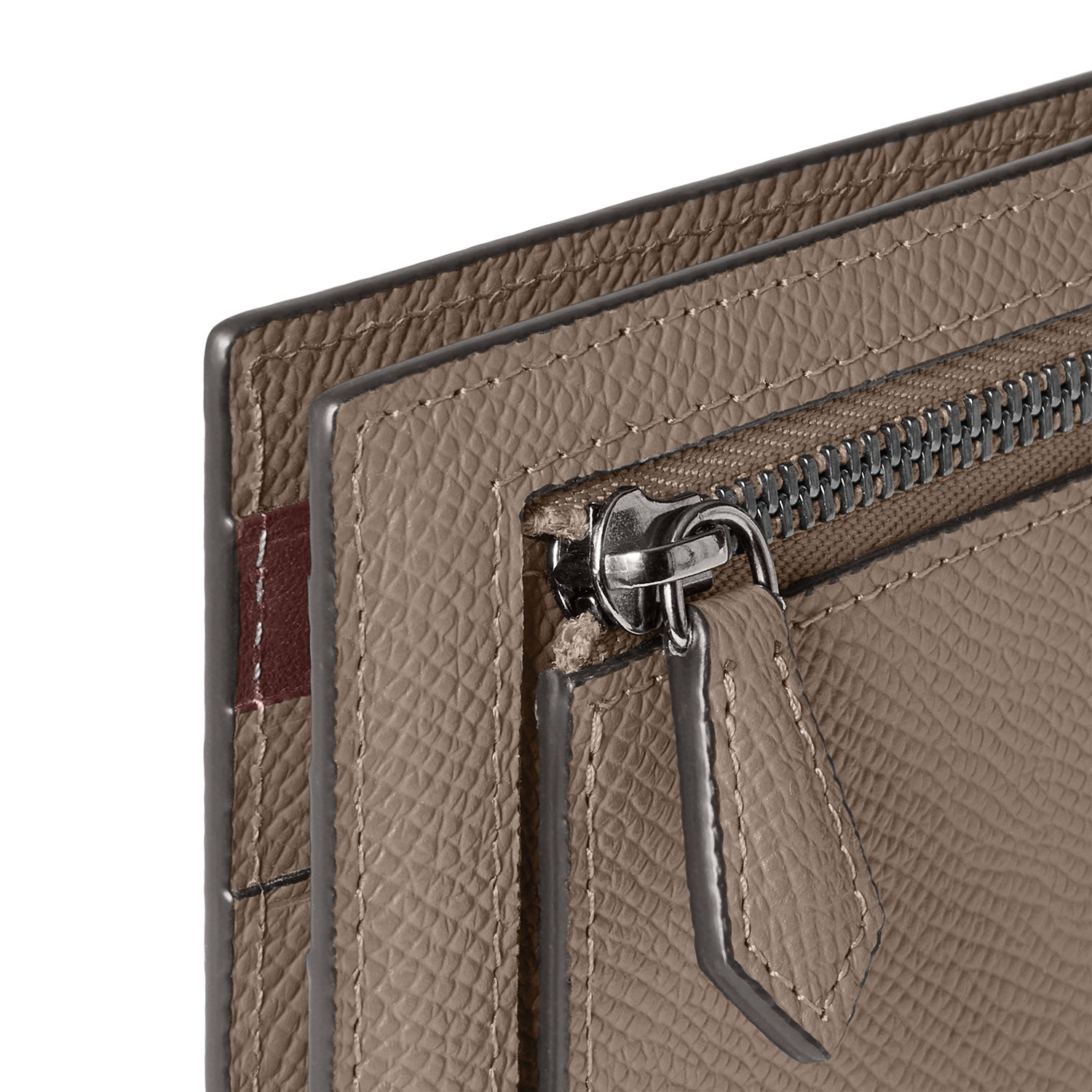 Bicolor Bifold Bill Clip With Coin Case Nobile Leather