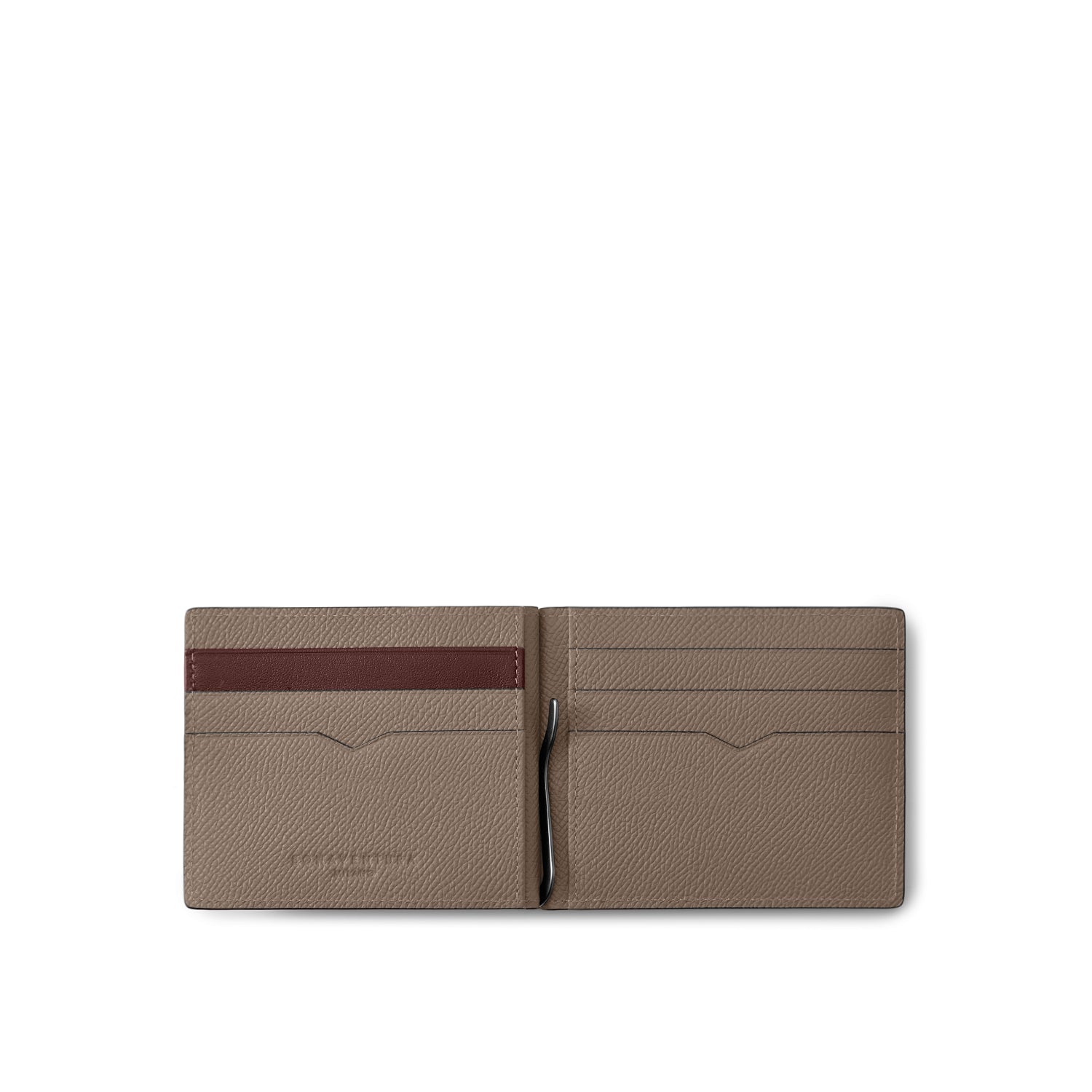 Bicolor Bifold Bill Clip With Coin Case Nobile Leather
