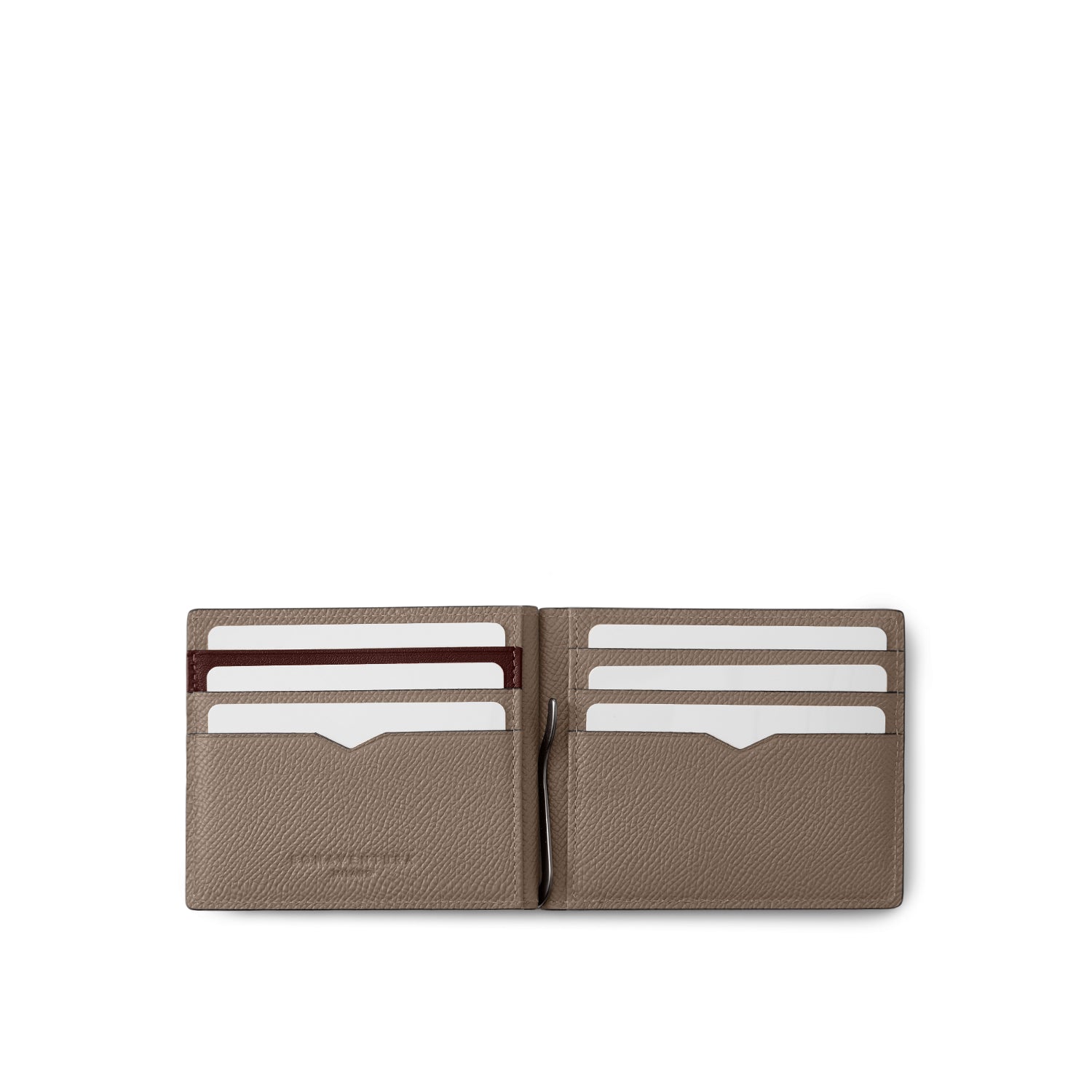 Bicolor Bifold Bill Clip With Coin Case Nobile Leather