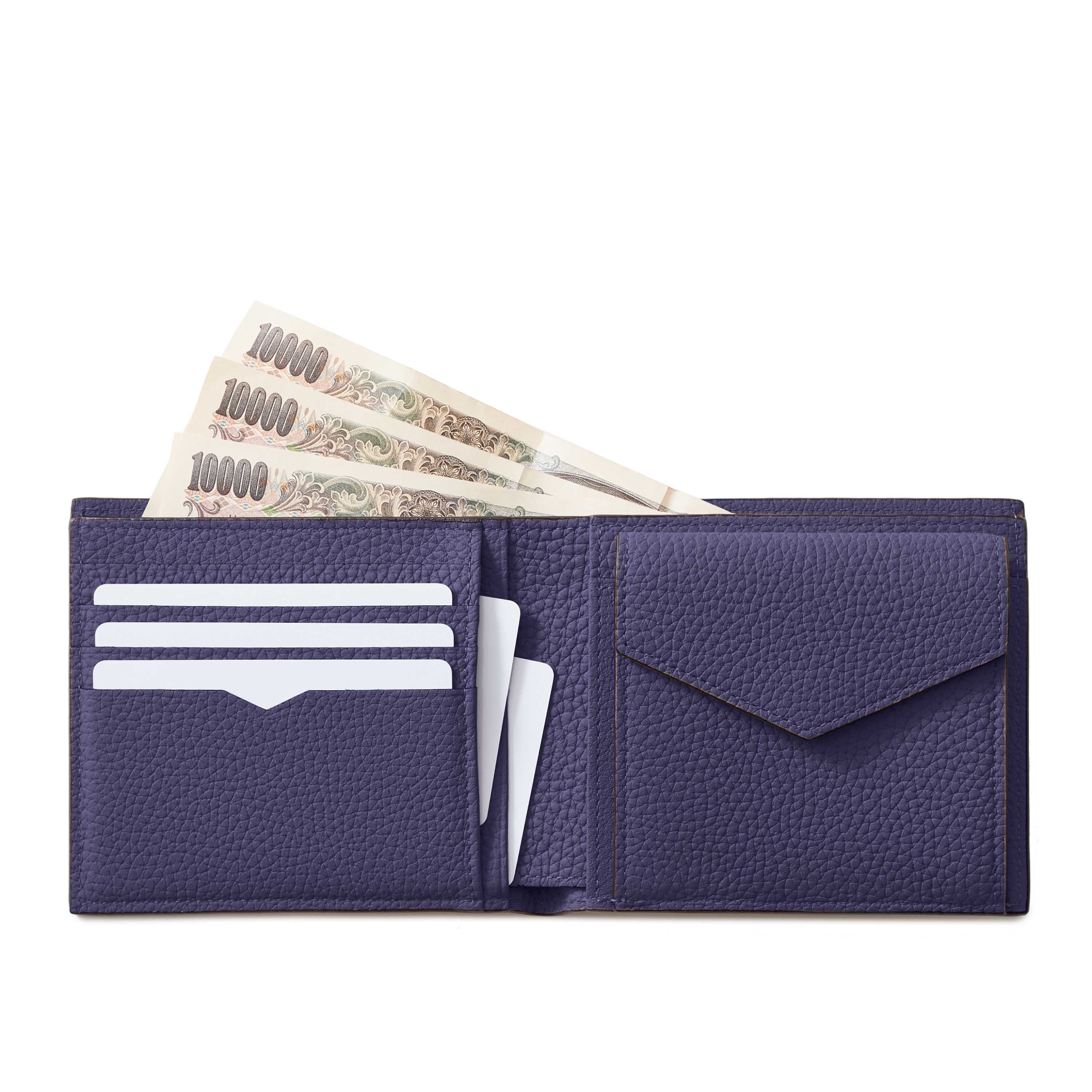 Men Bi-fold Wallet Bottalato Leather (Medium)