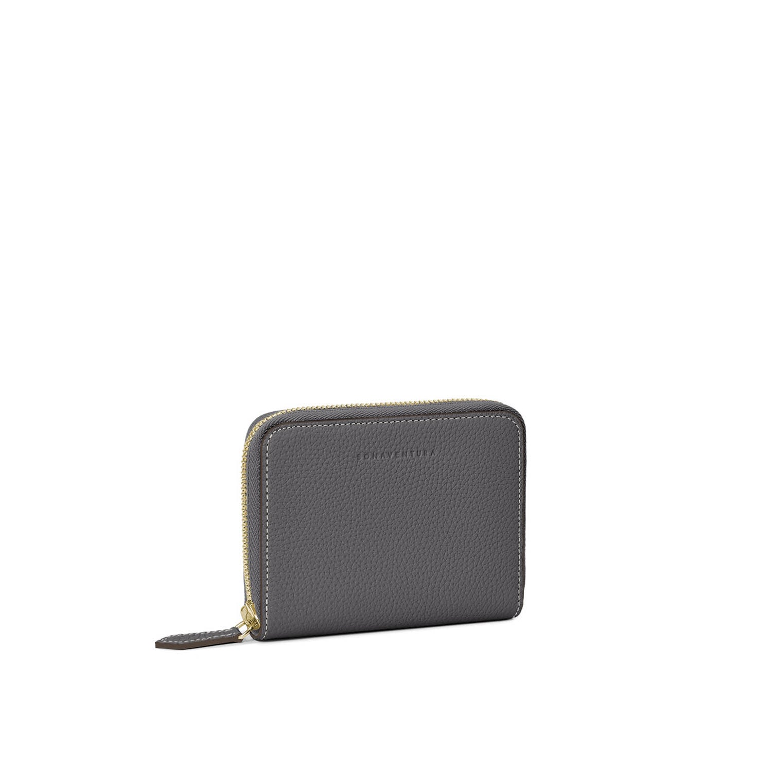 Medium Functional Zip Wallet In Shrink Leather