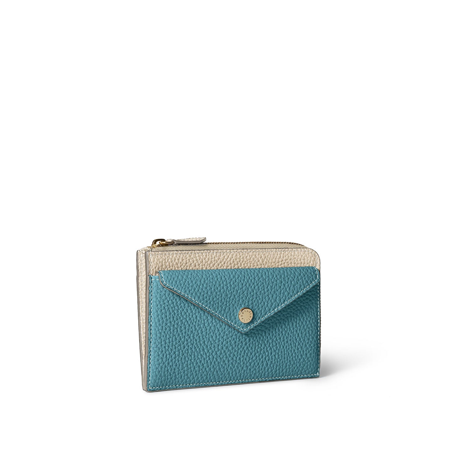 【鏡リュウジ監修 BONAVENTURA × 25ans】エンベロープ ミニジップ ウォレット シュリンクレザー