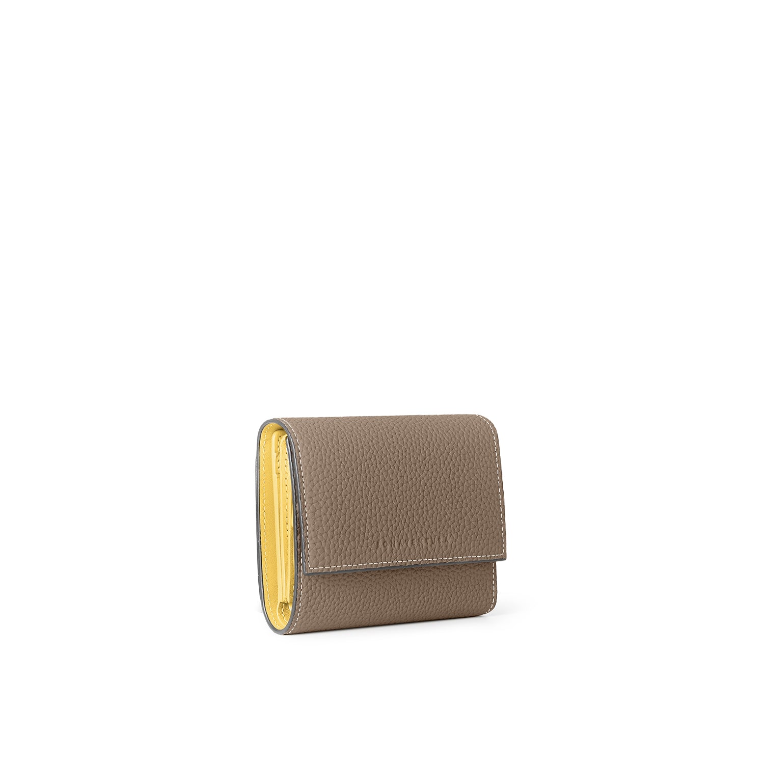 Flap Small Wallet In Shrink Leather
