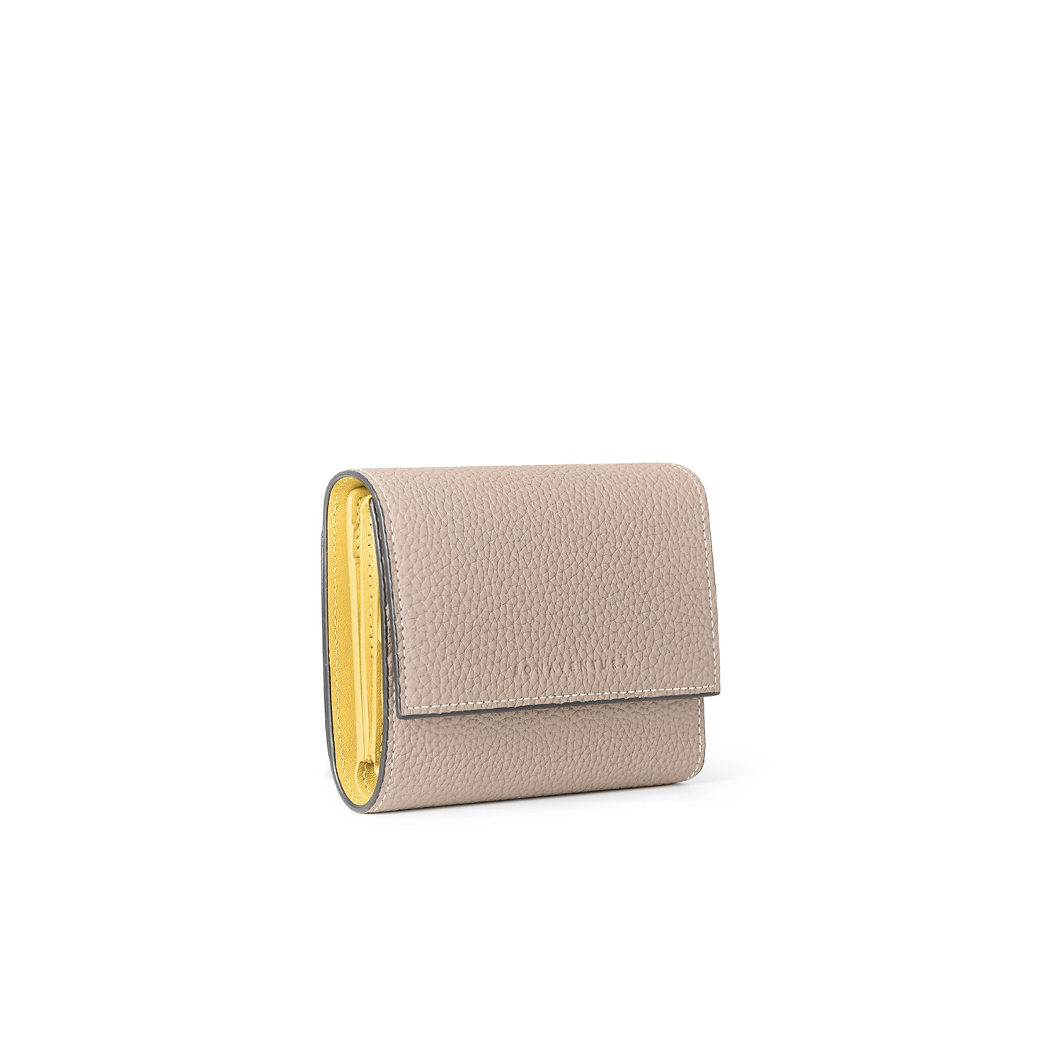 Flap Small Wallet In Shrink Leather