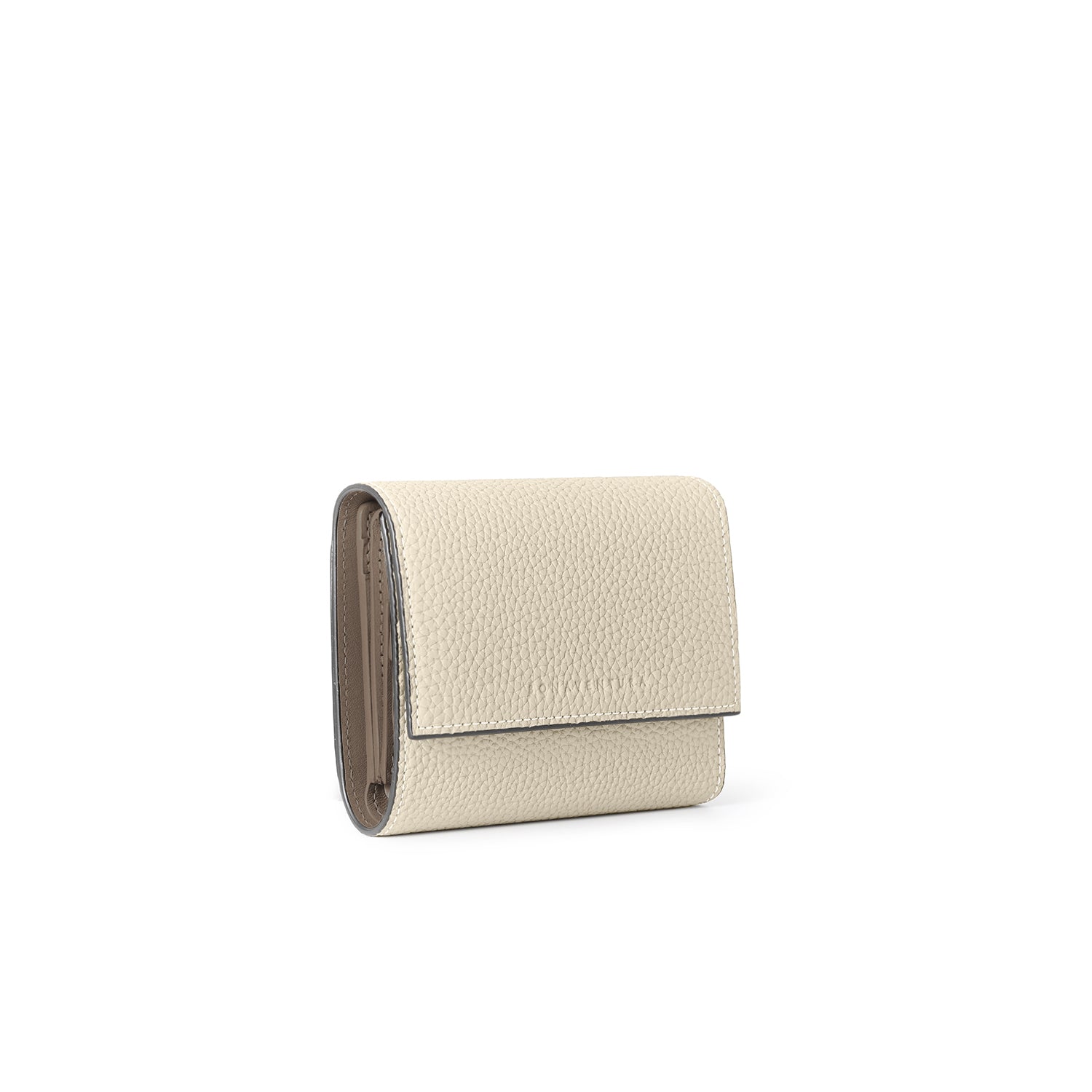 Flap Small Wallet In Shrink Leather