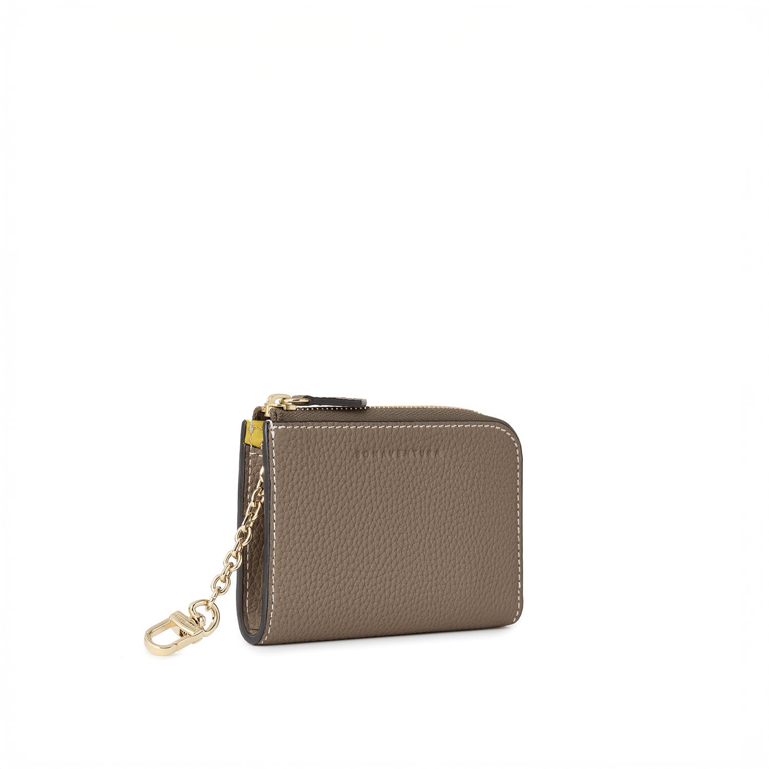 L-Shaped Zip Card Case with Chain