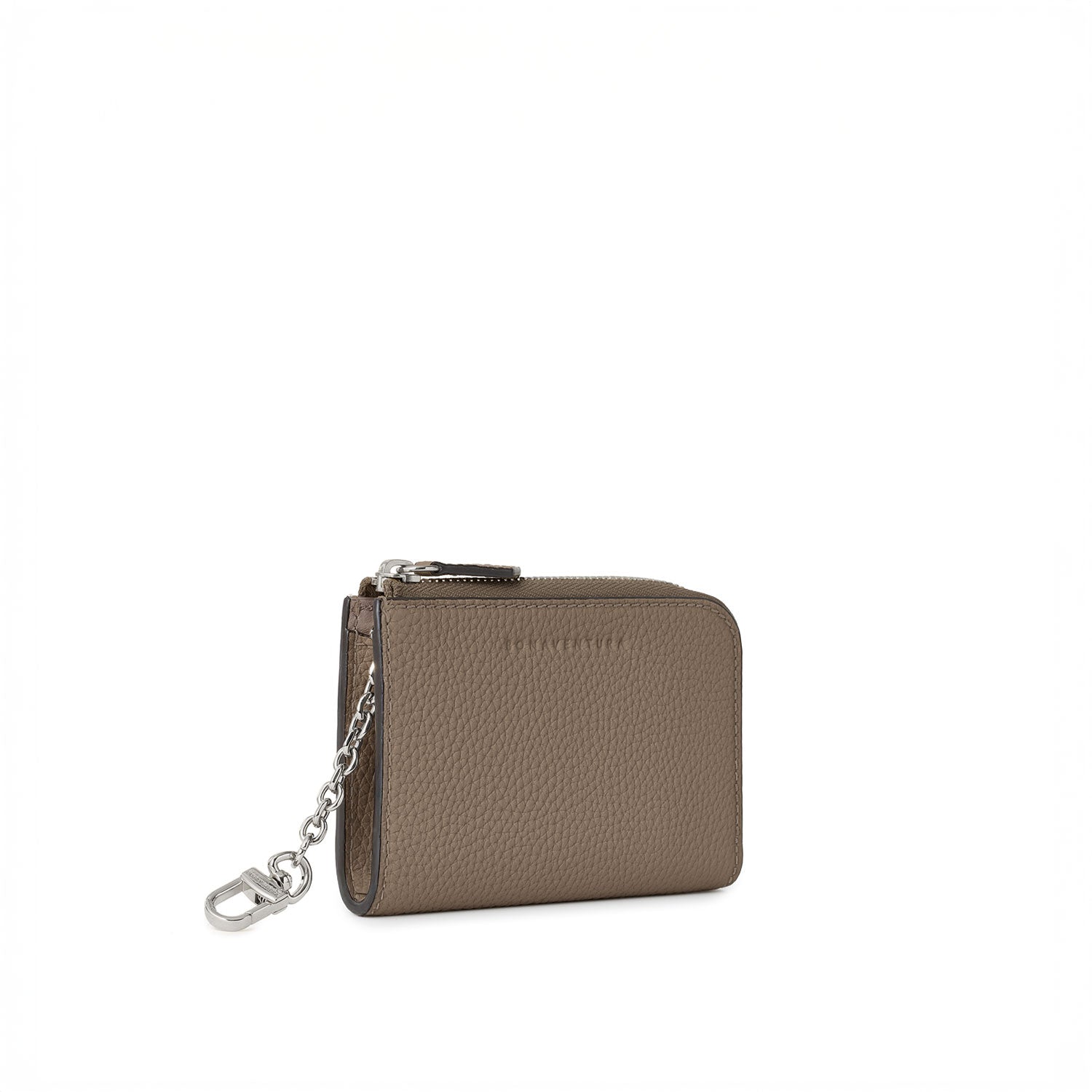 L-Shaped Zip Card Case with Chain