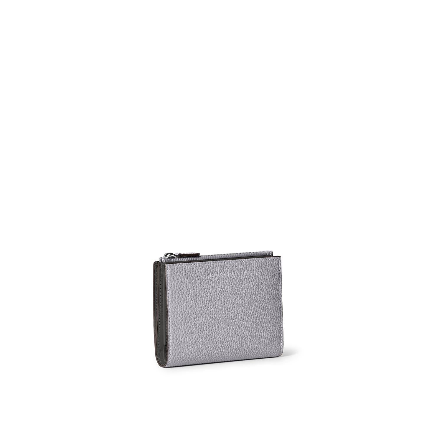 極美品 BONAVENTURAミニ財布ラウンドジップウォレット グレージュ 本革 BONAVENTURA（ボナベンチュラ） 財布 ミニジップ ウォレット
