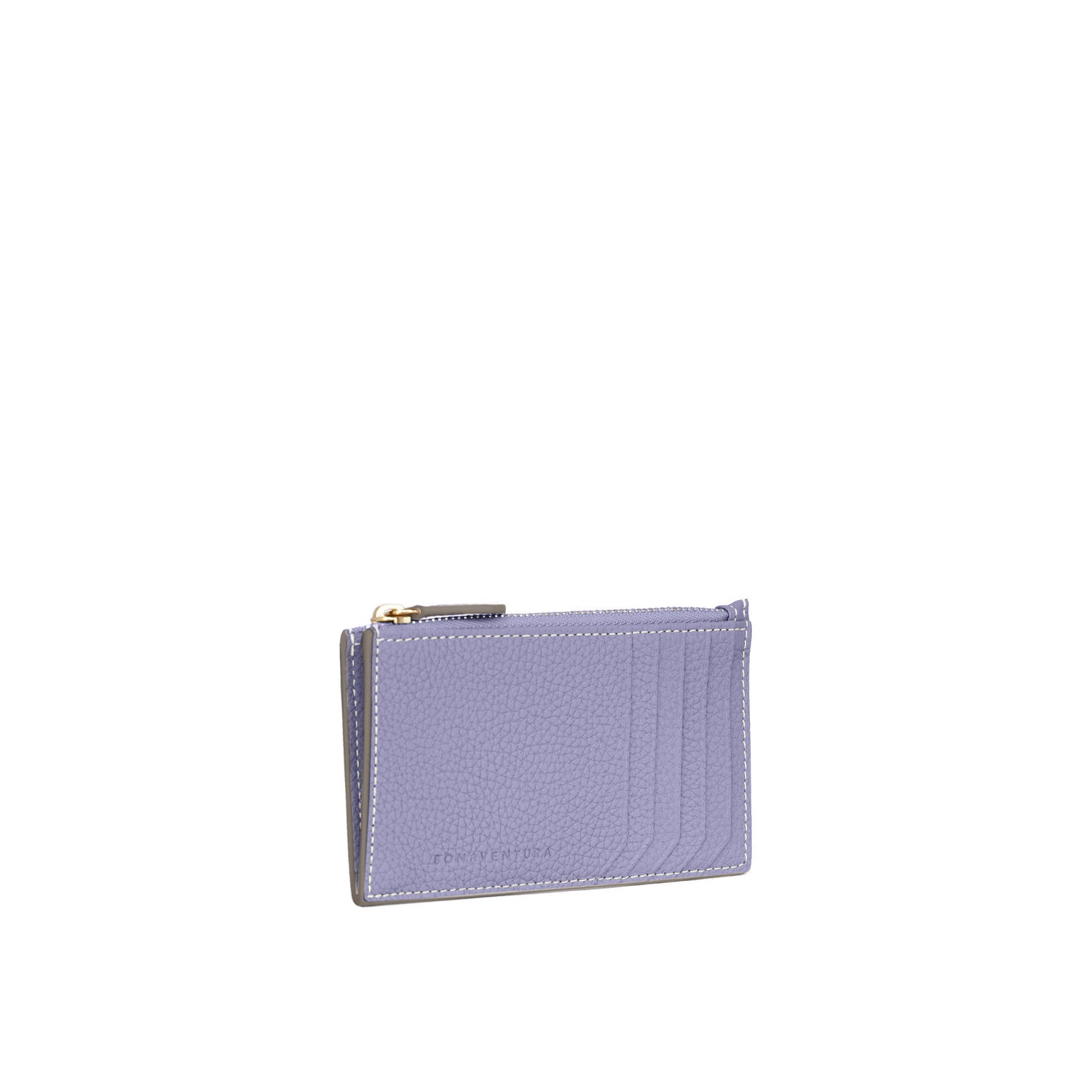 Mini Zip Wallet In Shrink Leather