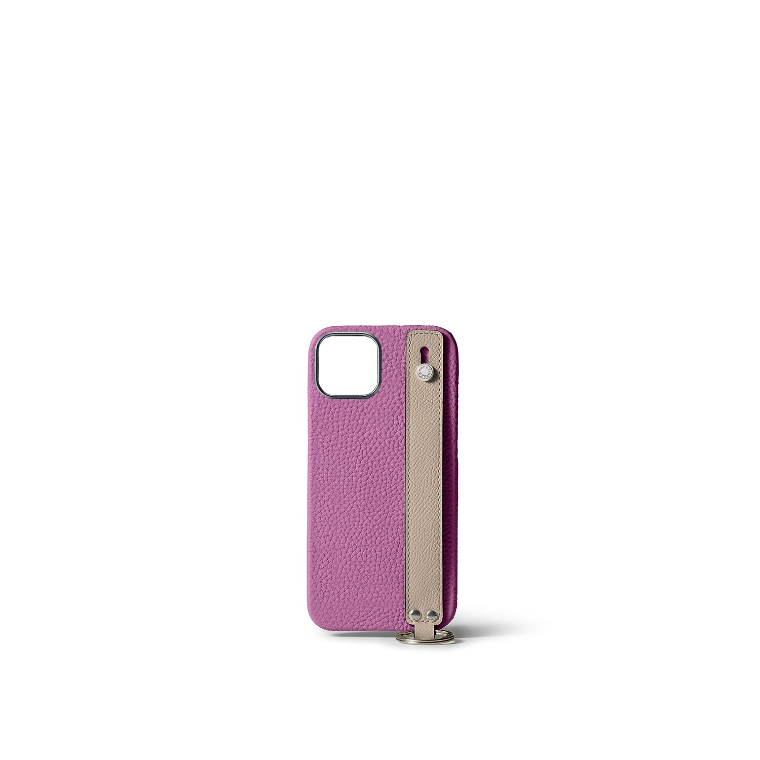 Back Cover Case With Handle Bottalato Leather (iPhone 15)