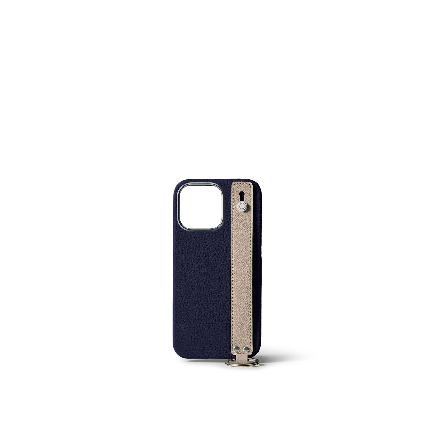 (iPhone 15 Pro) ハンドル付き バックカバーケース シュリンクレザー