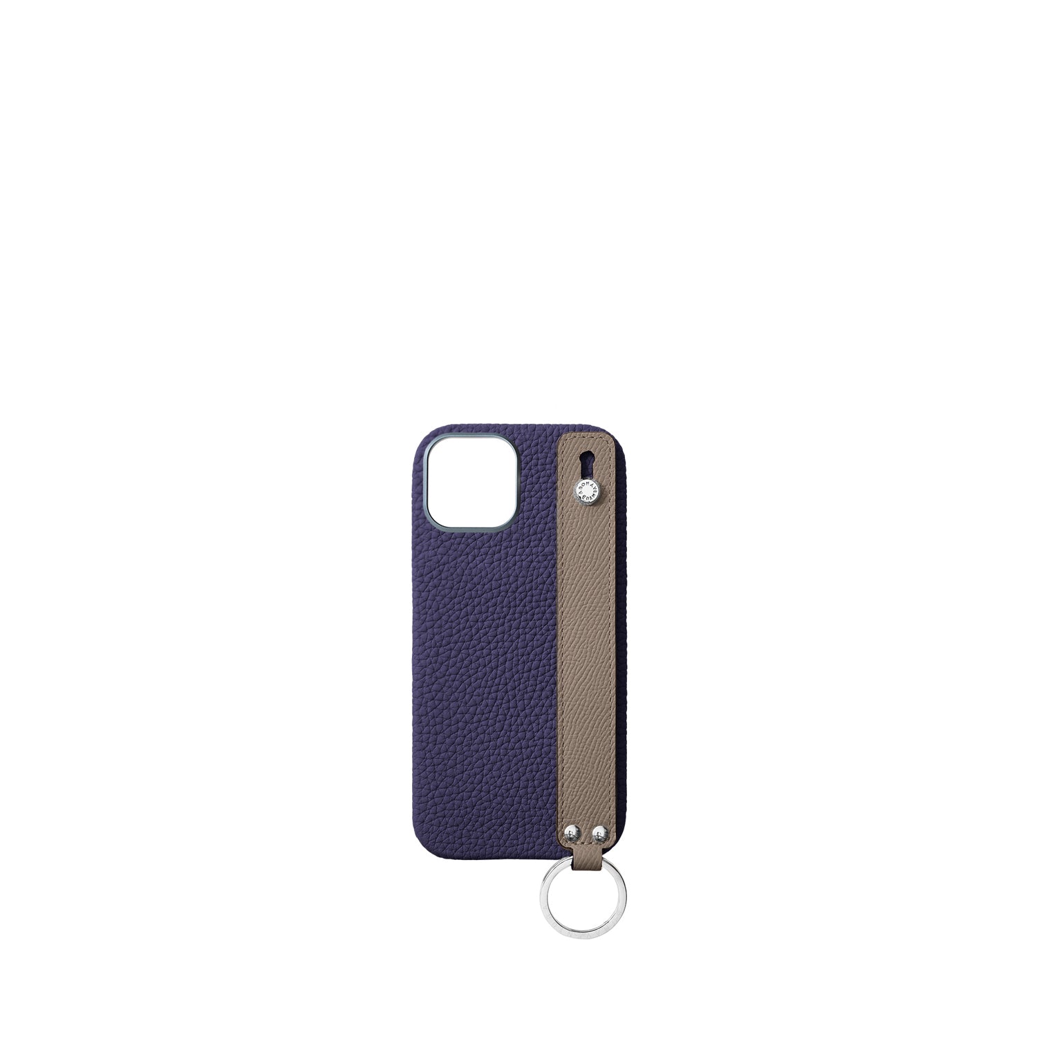 Back Cover Case with Handle Shrink Leather (iPhone 16)
