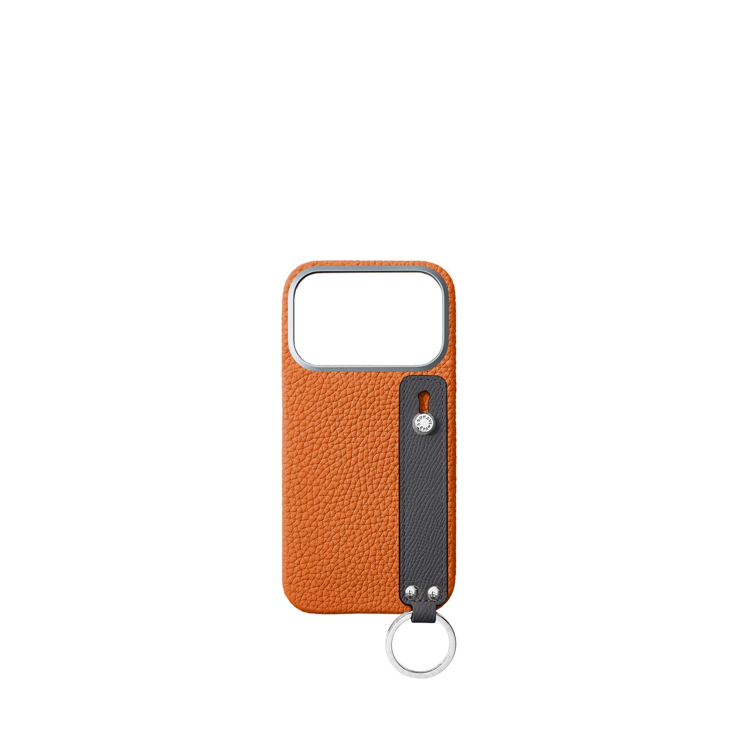 (iPhone 17 Pro) Handle Back Cover Case Shrink Leather
