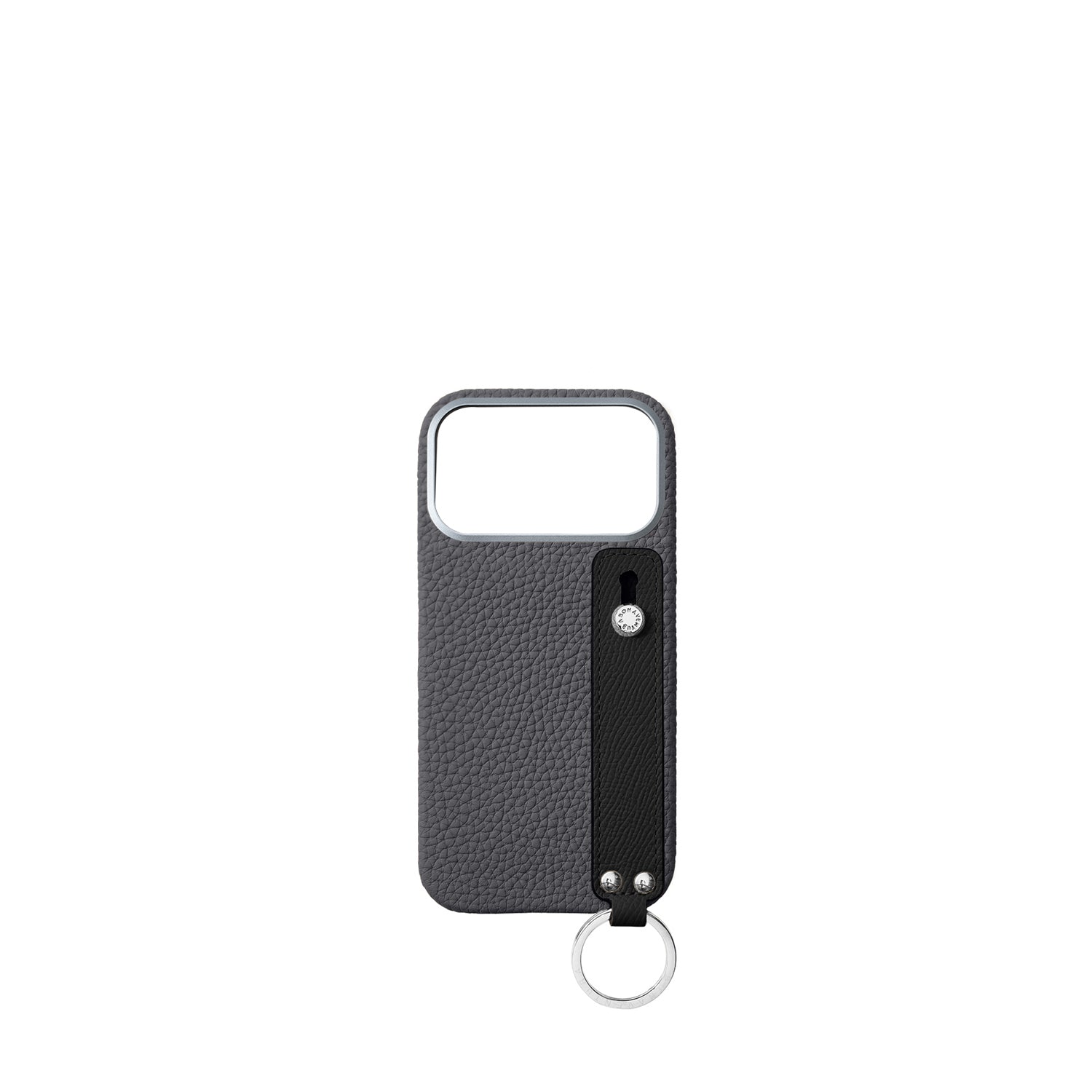 (iPhone 17 Pro Max) Handle Back Cover Case Shrink Leather