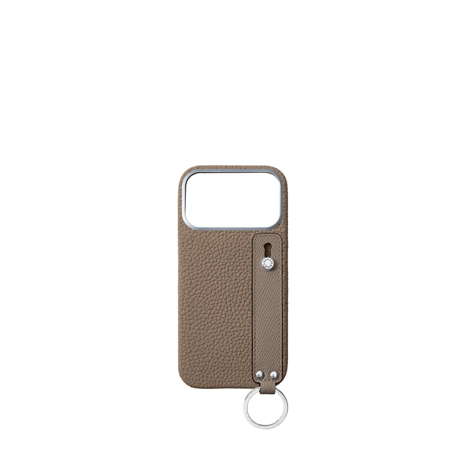(iPhone 17 Pro Max) Handle Back Cover Case Shrink Leather