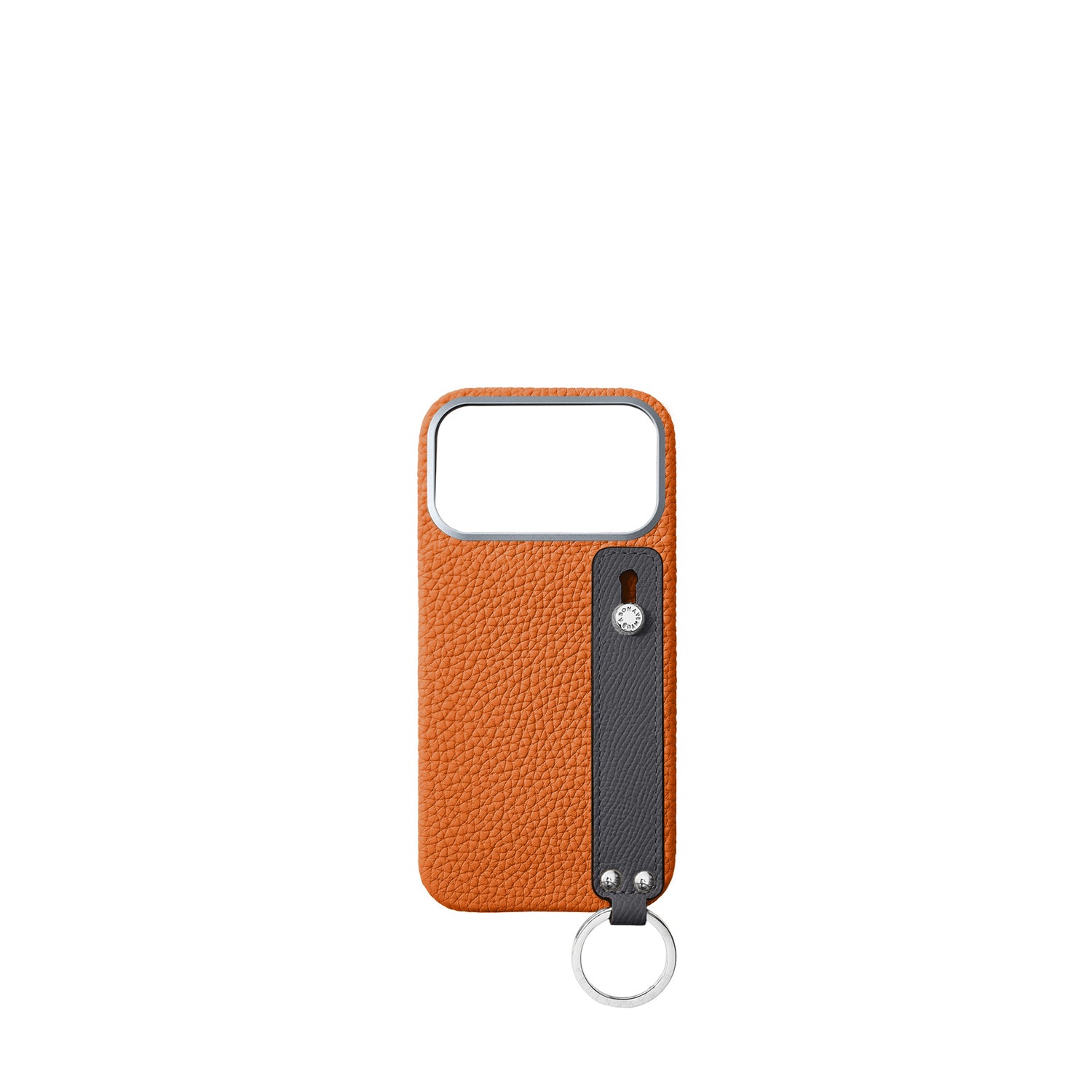 (iPhone 17 Pro Max) Handle Back Cover Case Shrink Leather