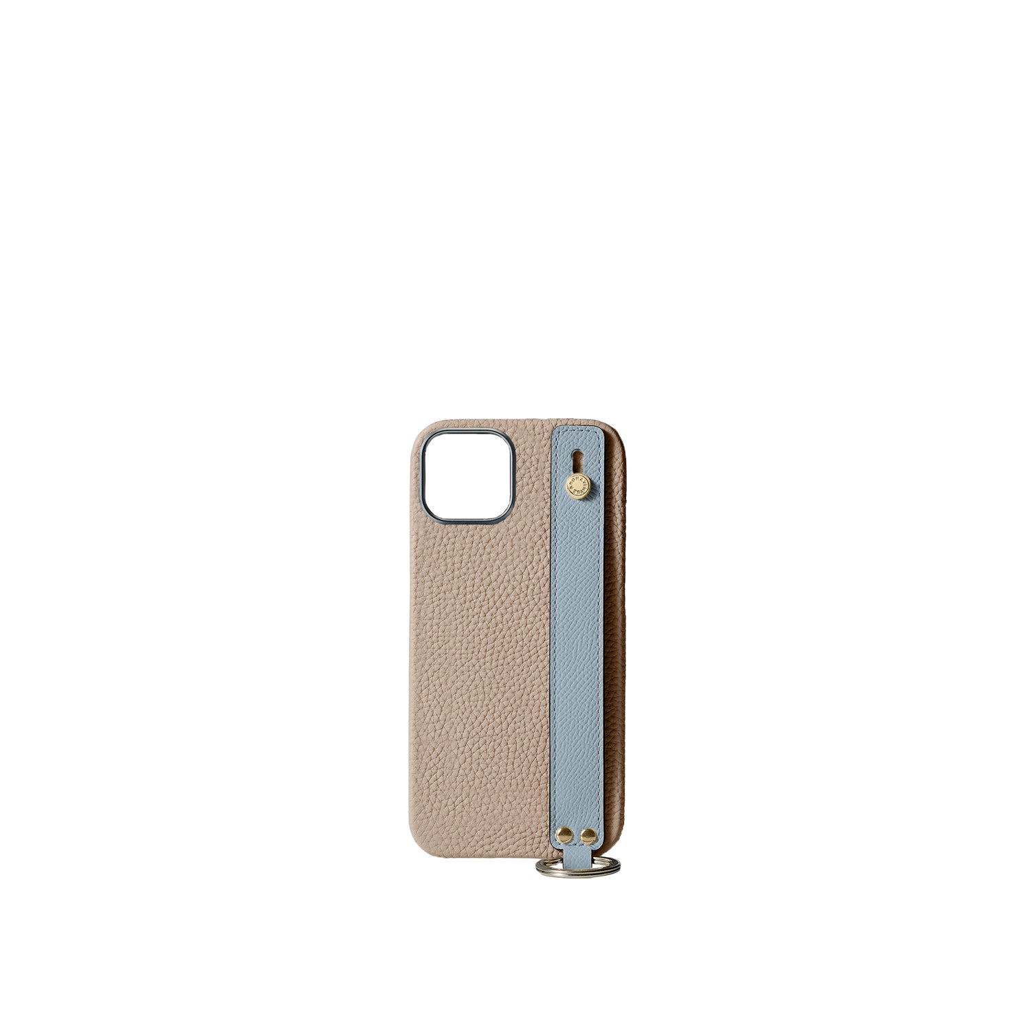 Back Cover With Handle Bottalato Leather Gold (iPhone 15)