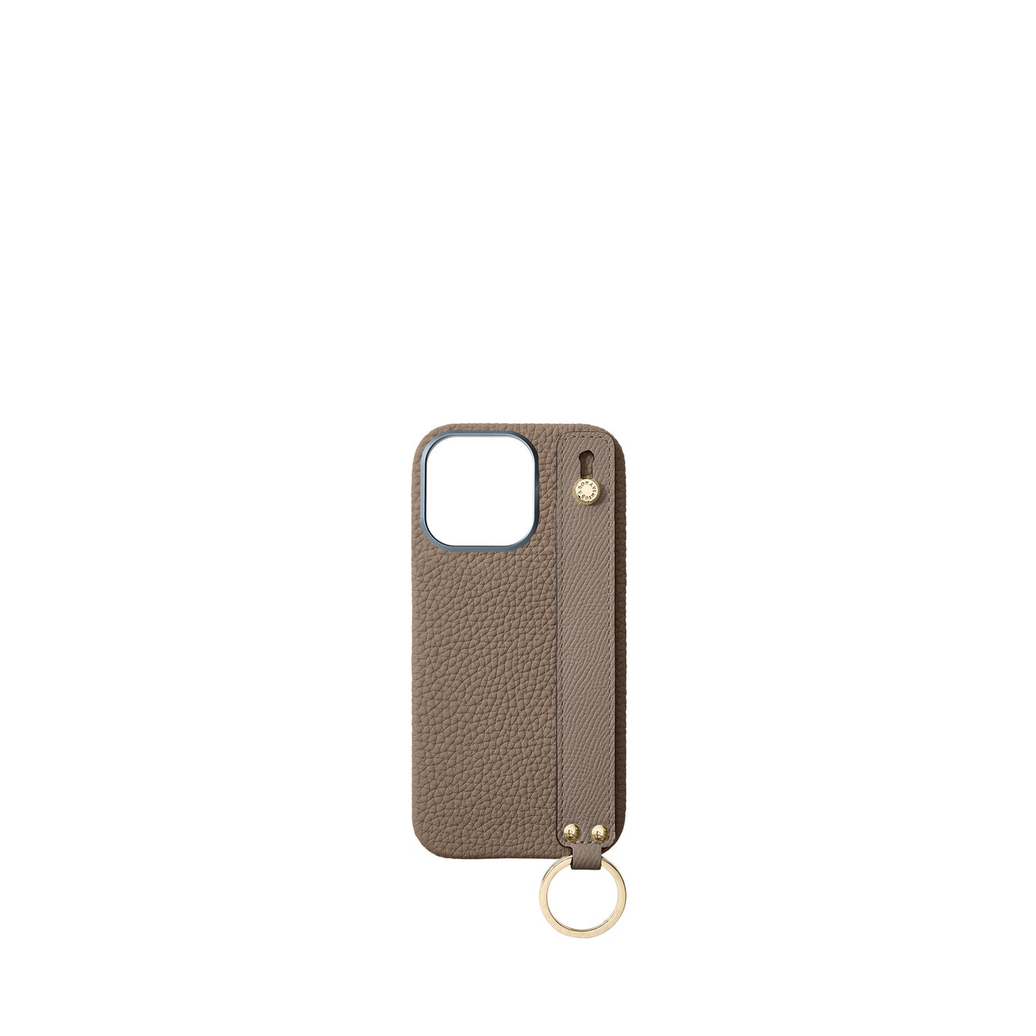 Back Cover With Handle Bottalato Leather Gold (iPhone 16 Pro)