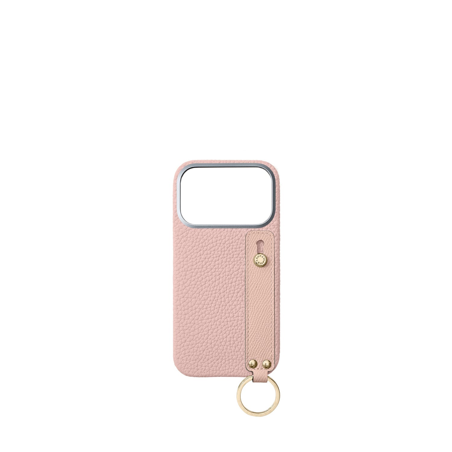 (iPhone 17 Pro) Handle Back Cover Case Shrink Leather (Gold)