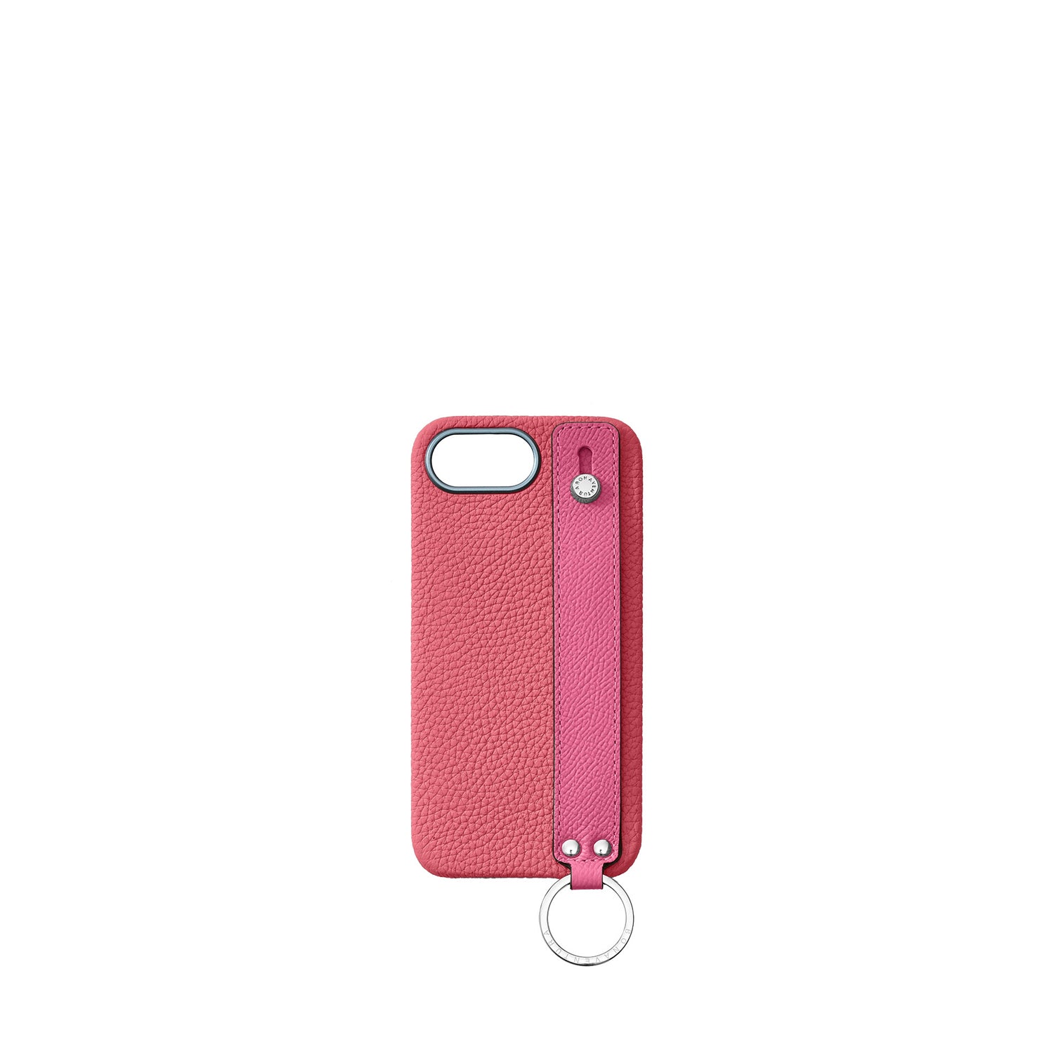 (iPhone 16e) Back Cover Case With Handle Shrink Leather