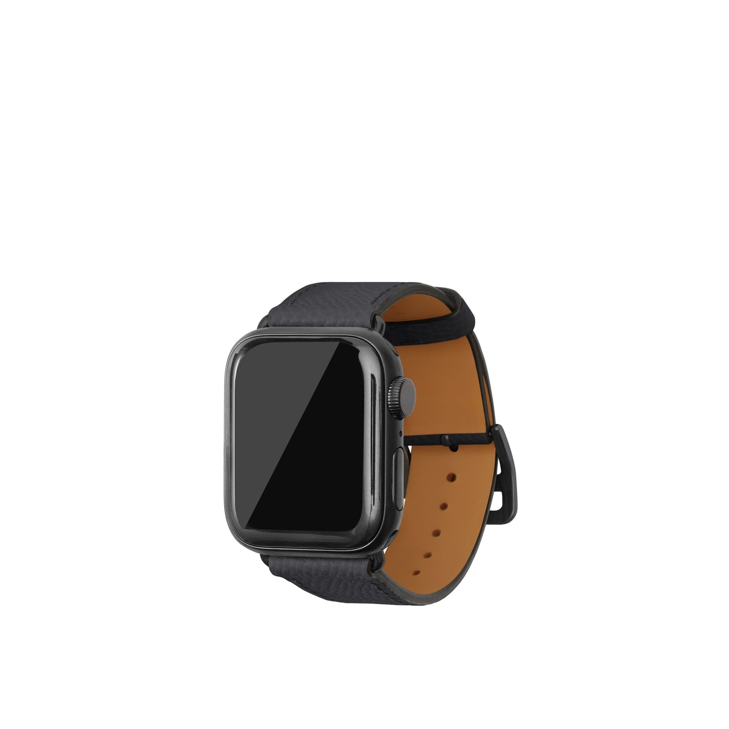 ノービレ Apple Watch レザーバンド【38mm/40mm/41mm/42mm, M/Lサイズ】 (アダプター:ブラック)