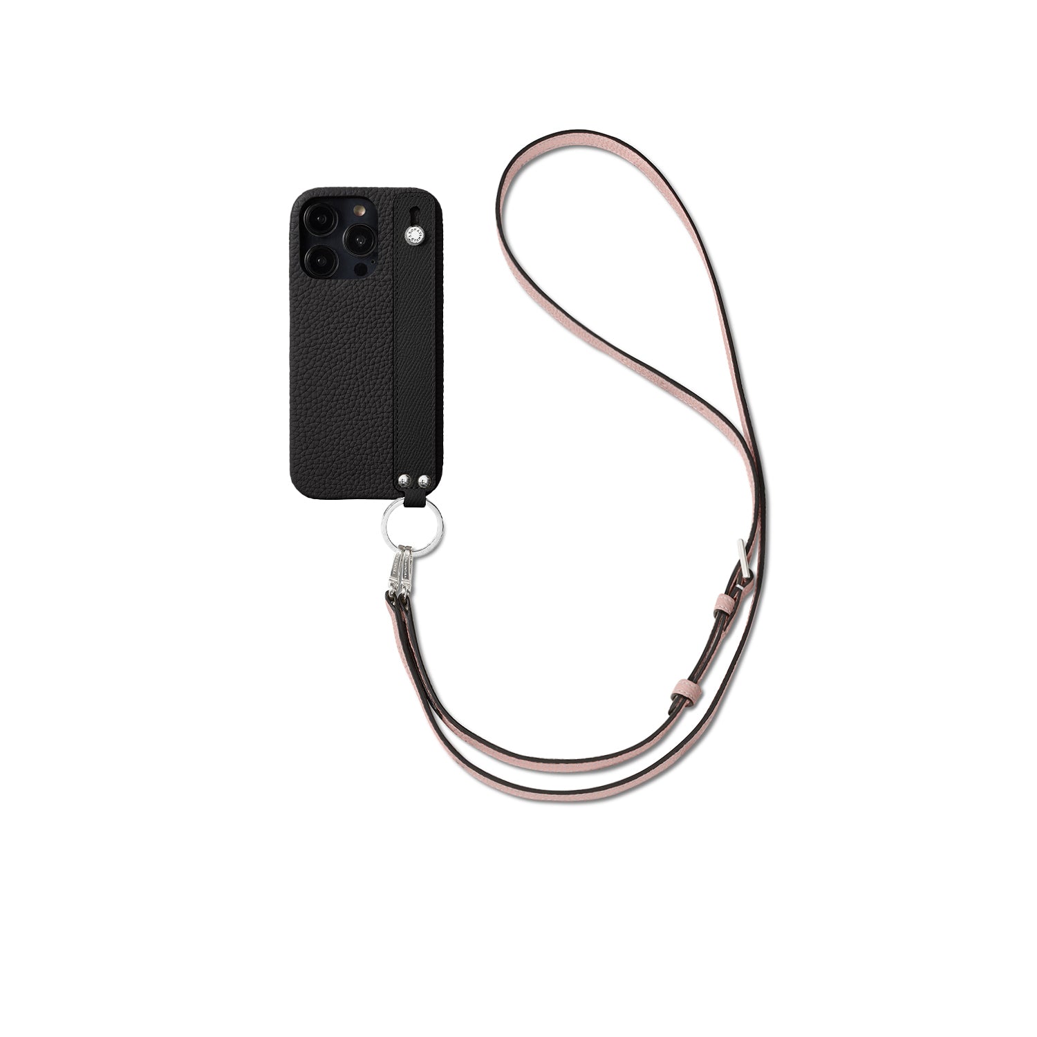 Back Cover With Handle Shoulder Strap SEt Bottalato Leather (iPhone 14 Pro)