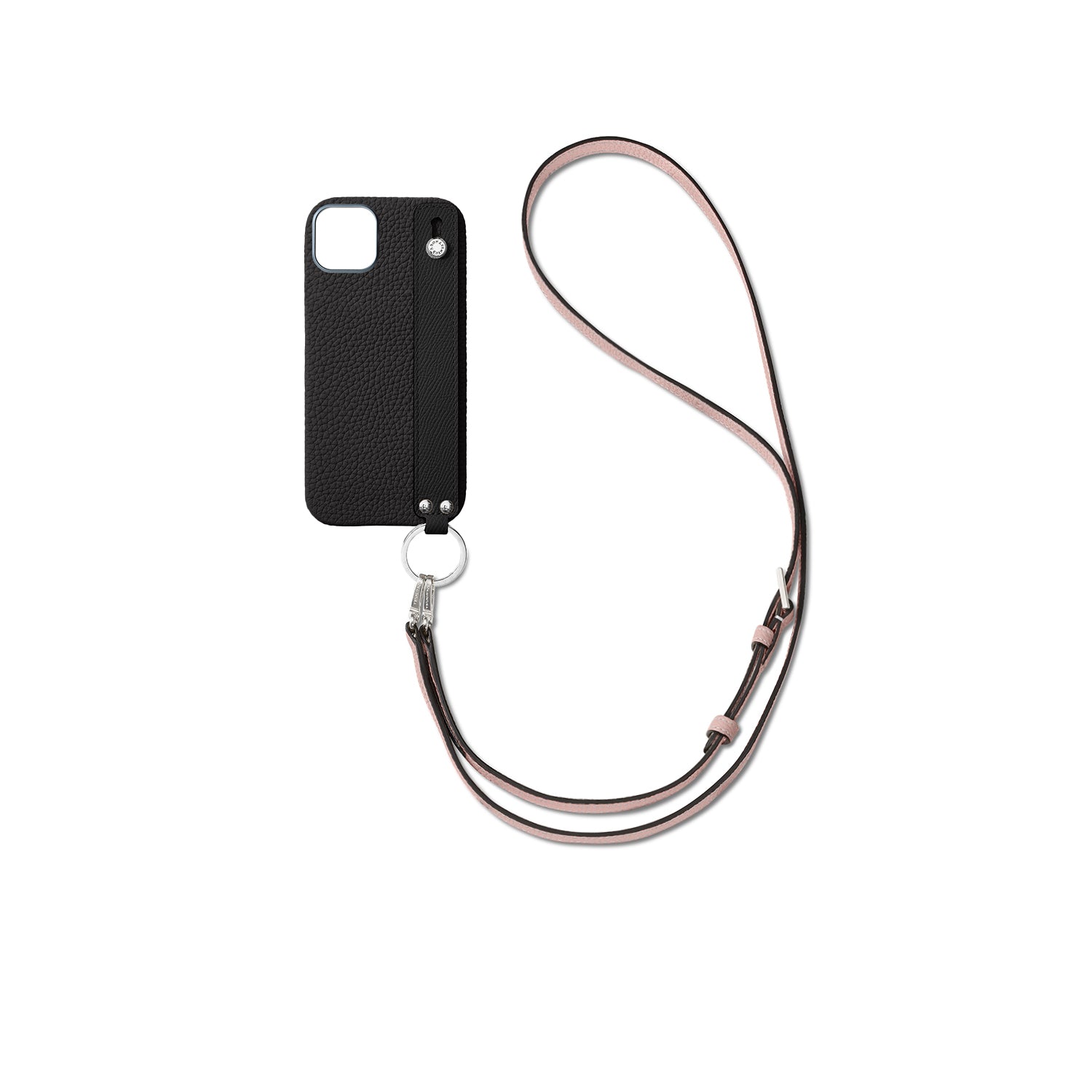 Back Cover With Handle Shoulder Strap SEt Bottalato Leather (iPhone 16 Plus)