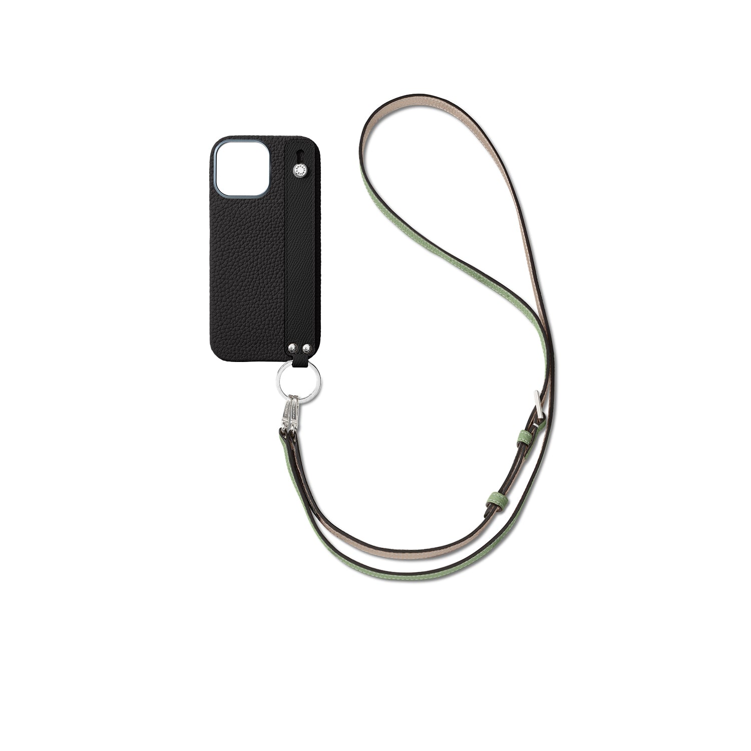 Back Cover With Handle Shoulder Strap SEt Bottalato Leather (iPhone 16 Pro Max)