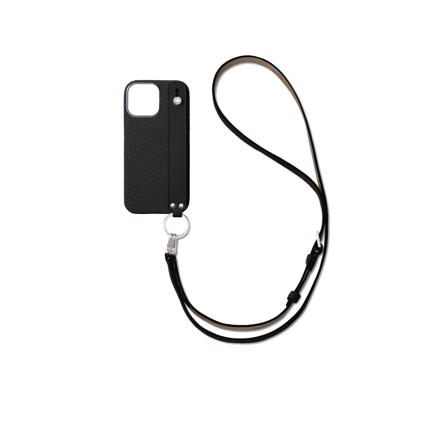 Back Cover With Handle Shoulder Strap SEt Bottalato Leather (iPhone 16 Pro Max)