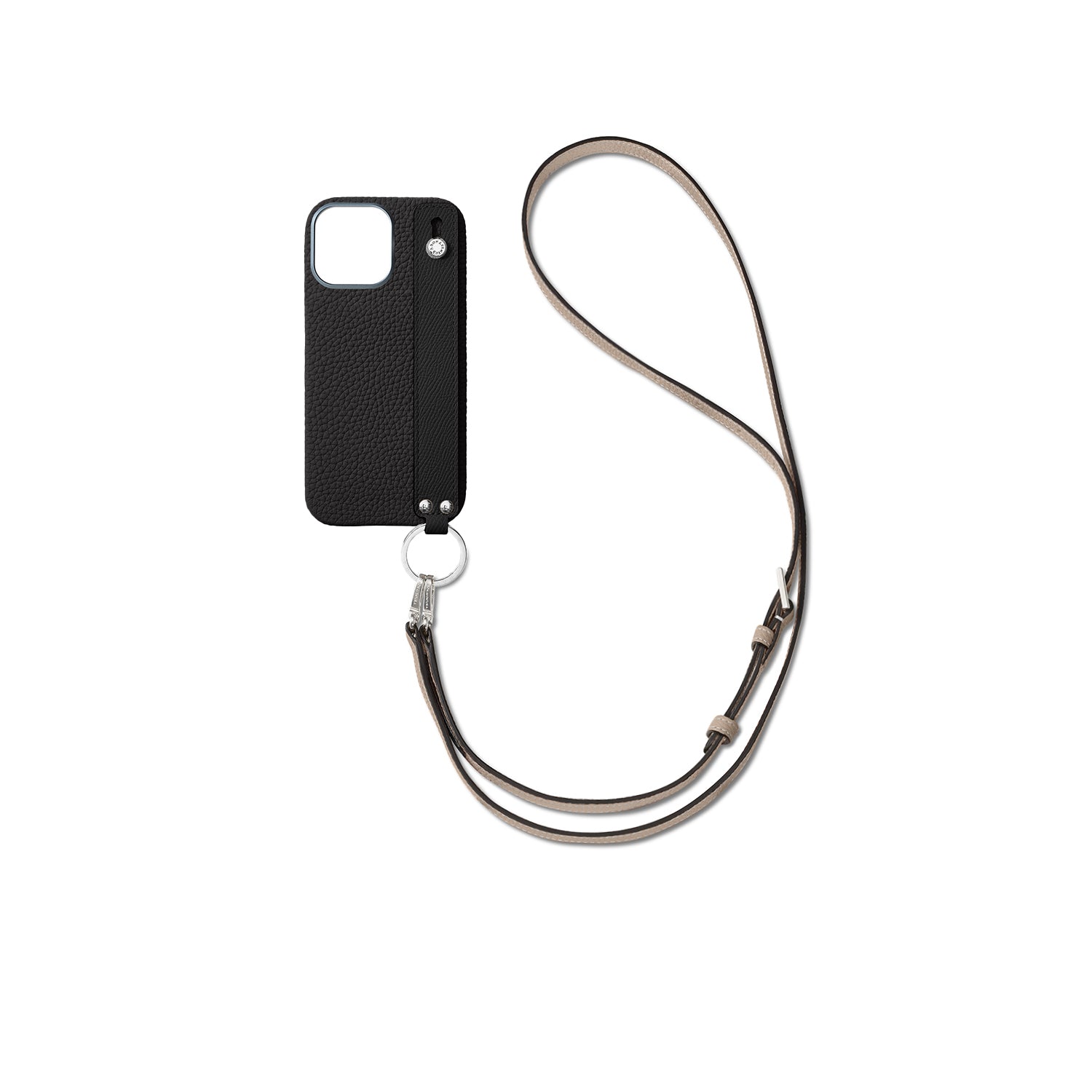 Back Cover With Handle Shoulder Strap SEt Bottalato Leather (iPhone 16 Pro Max)