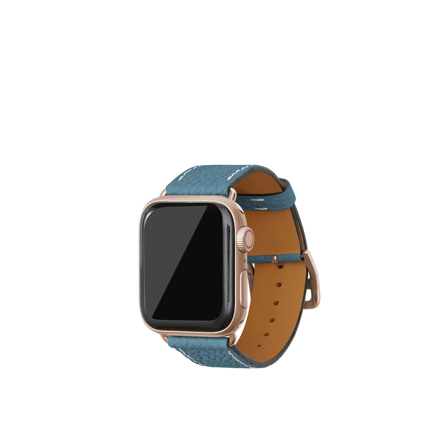 Apple Watch 가죽 밴드【38 mm/40 mm/41 mm, M/L 사이즈】 (어댑터:골드)