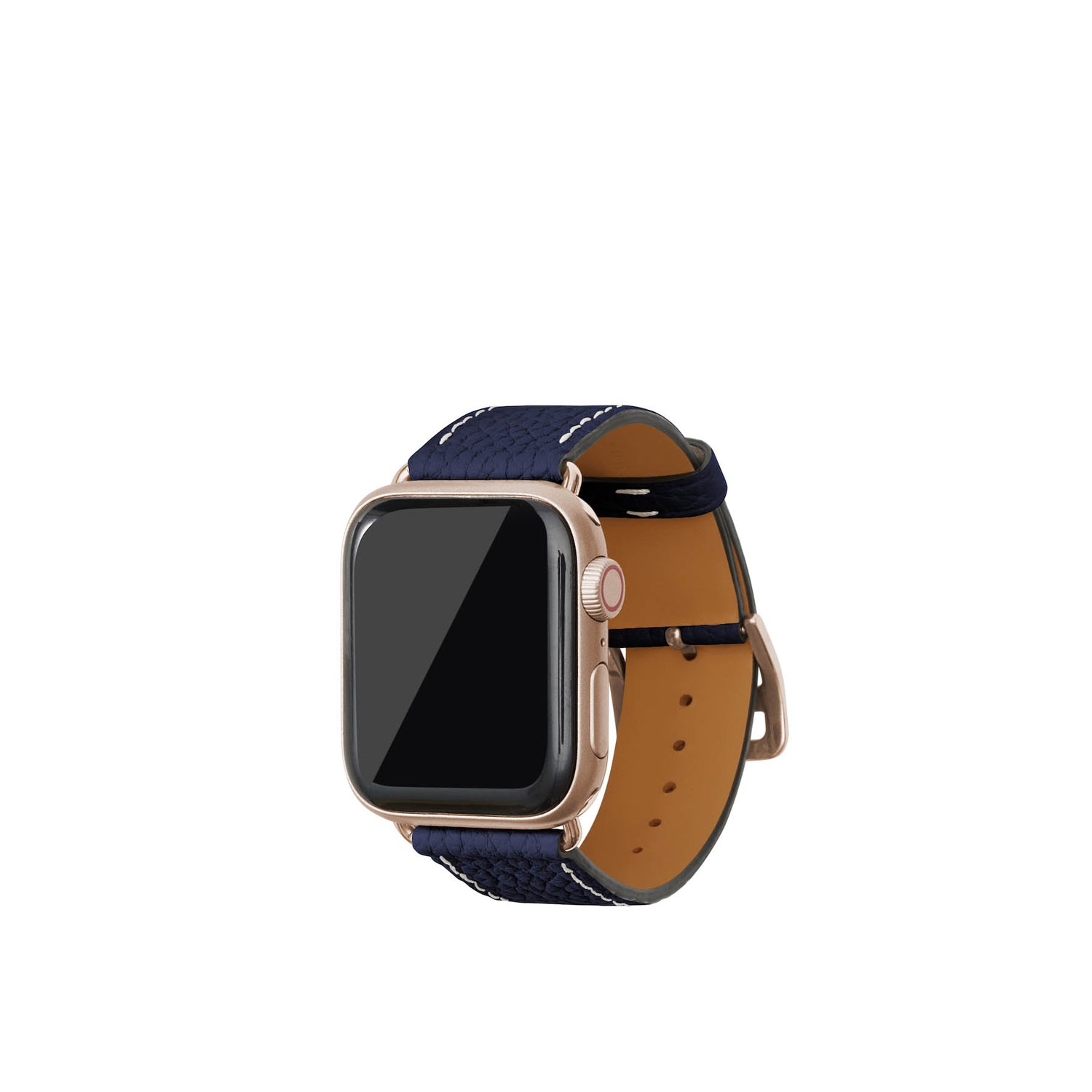 Apple Watch 가죽 밴드【38 mm/40 mm/41 mm, M/L 사이즈】 (어댑터:골드)