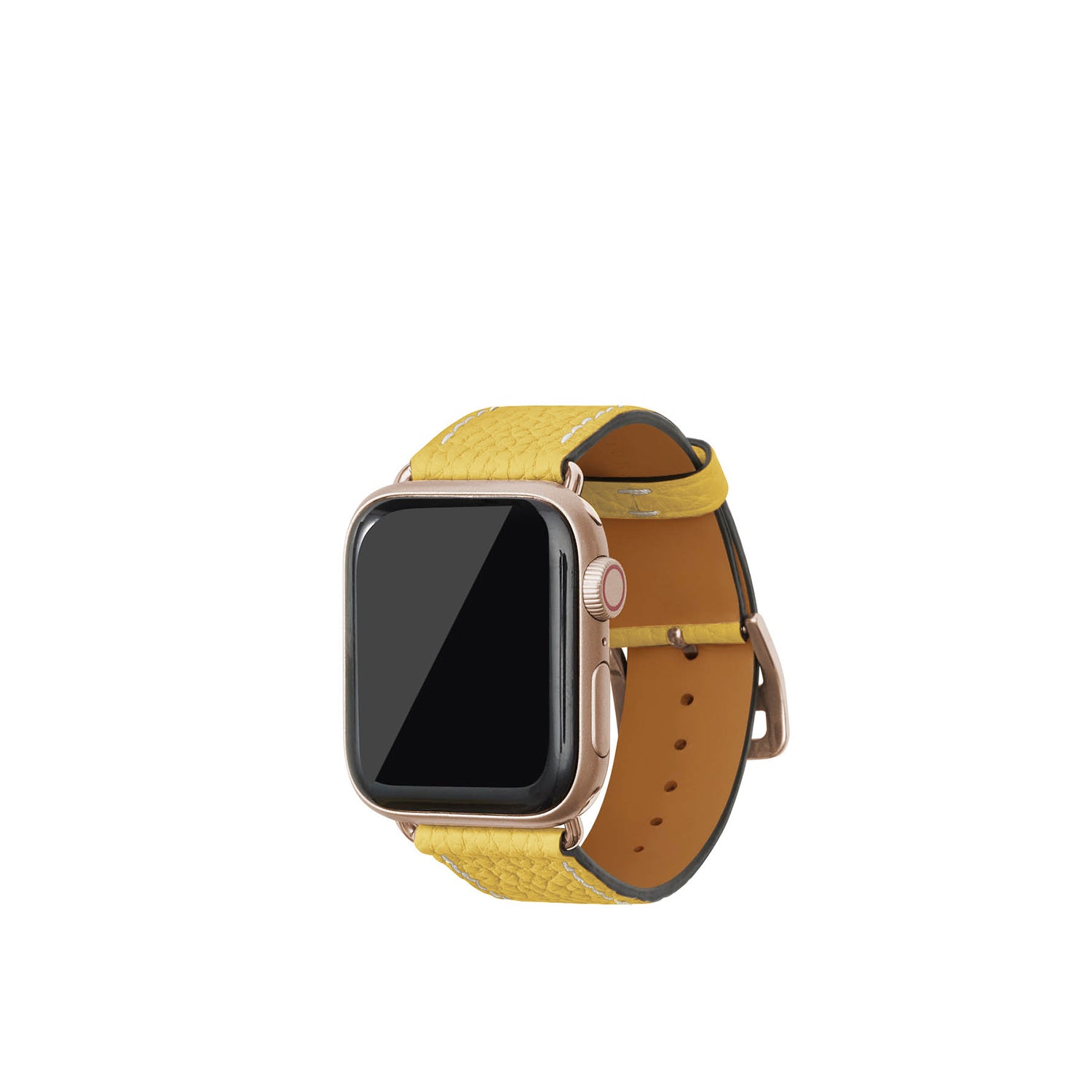 Apple Watch 가죽 밴드【38 mm/40 mm/41 mm, M/L 사이즈】 (어댑터:골드)