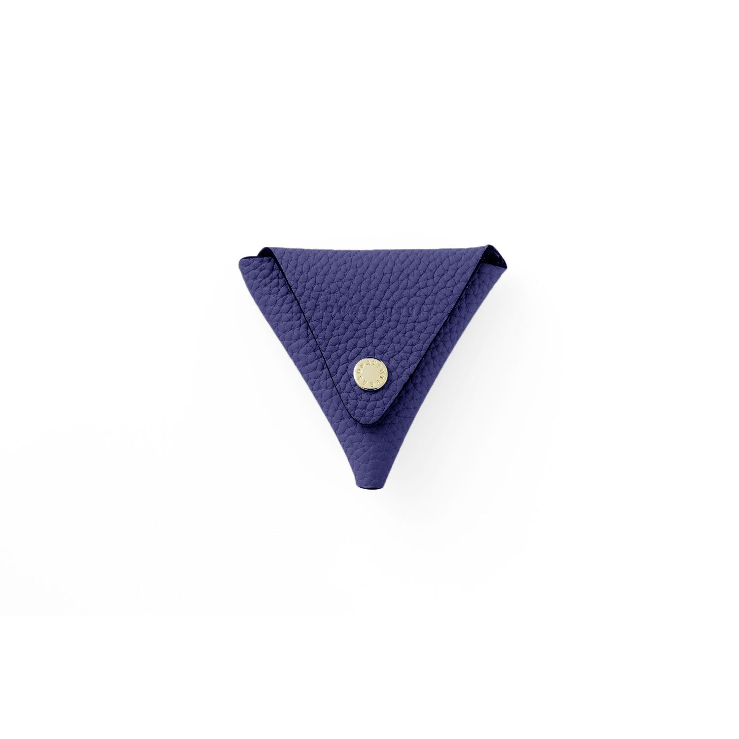 Triangle Coin Case Shrink Leather
