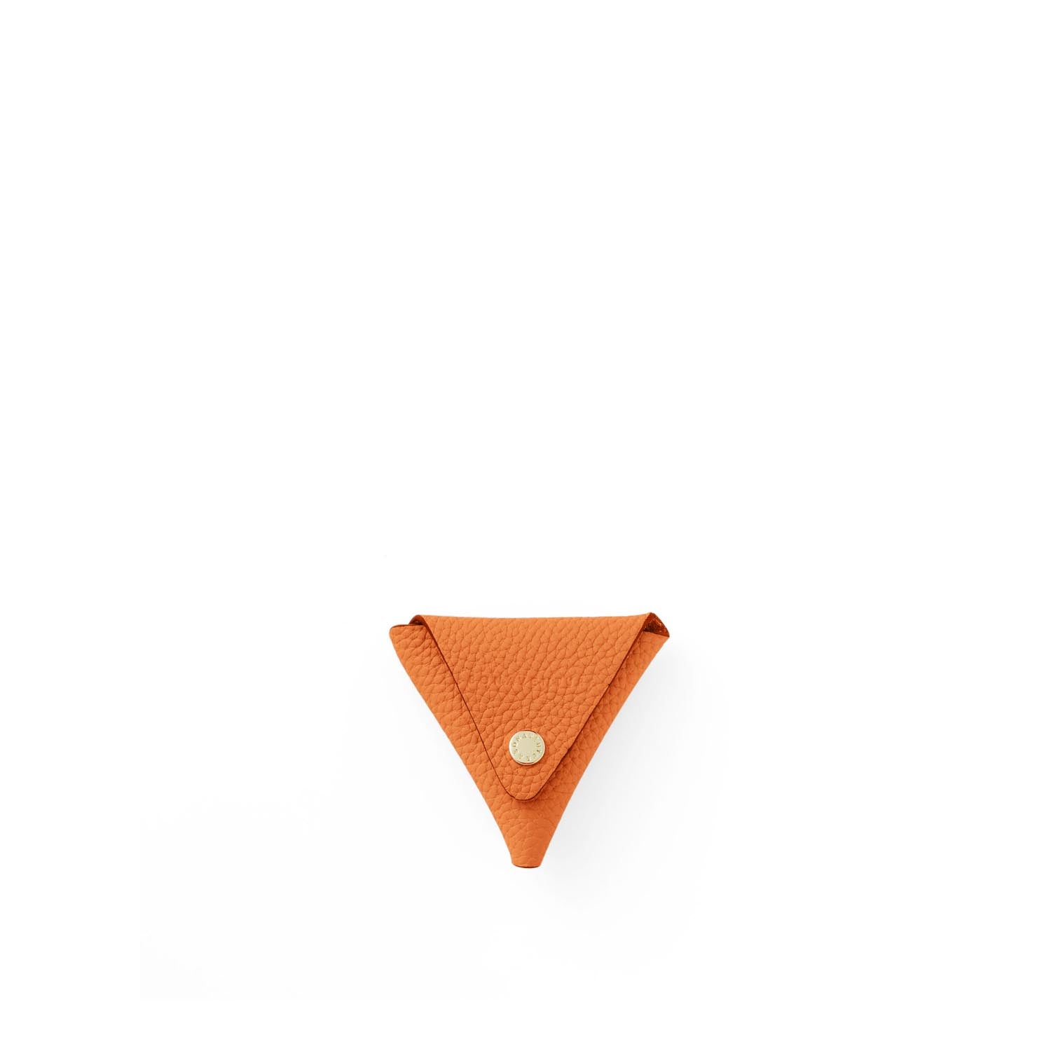 Triangle Coin Case Shrink Leather