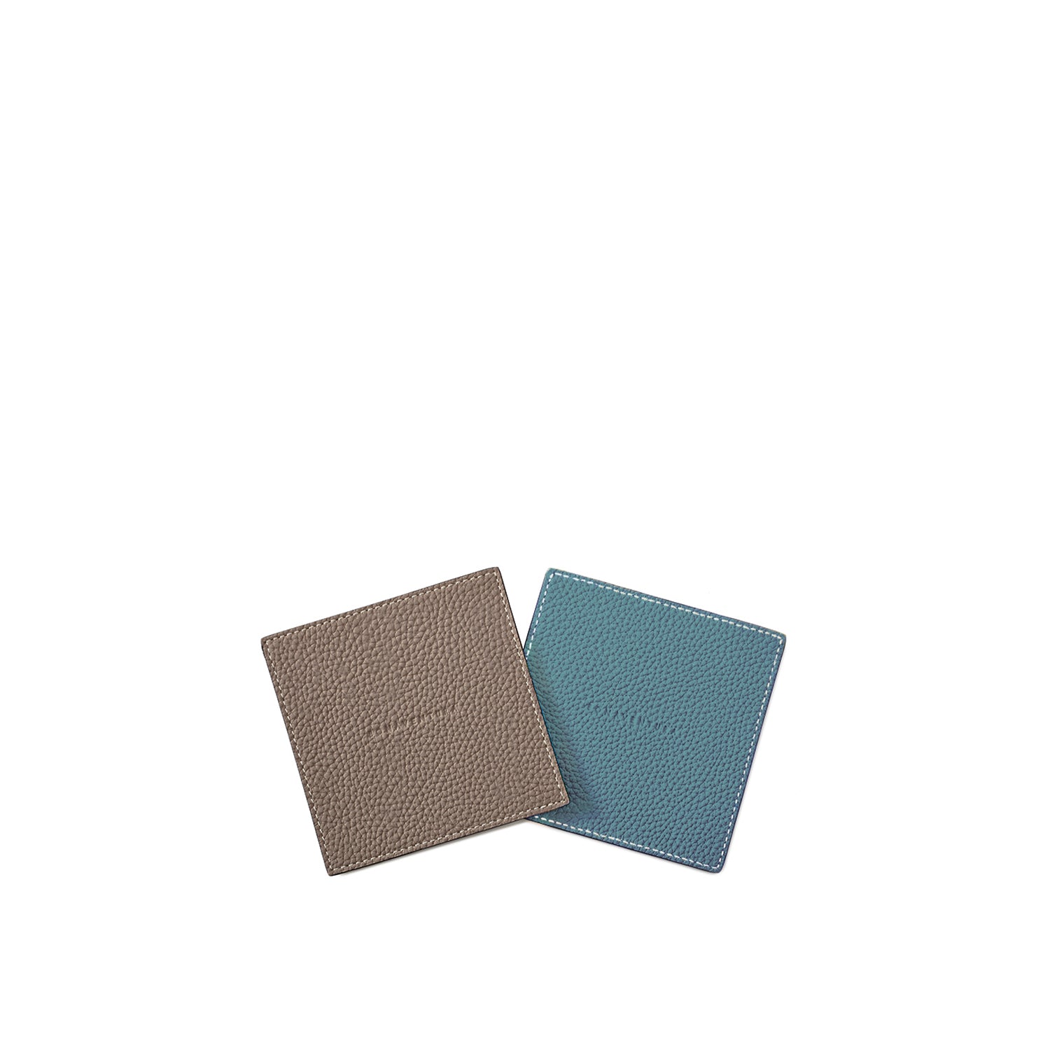 リバーシブル コースター 2枚セット (スクエア) シュリンクレザー