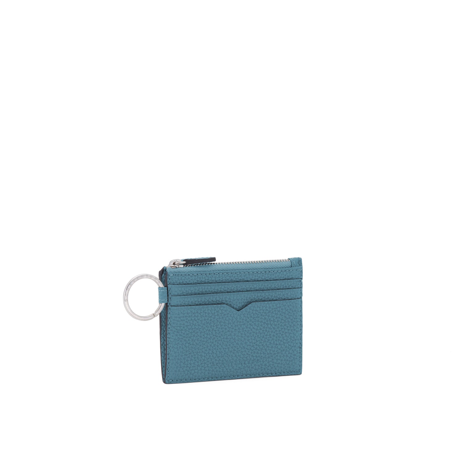 Card Case With Key Ring Shrink Leather
