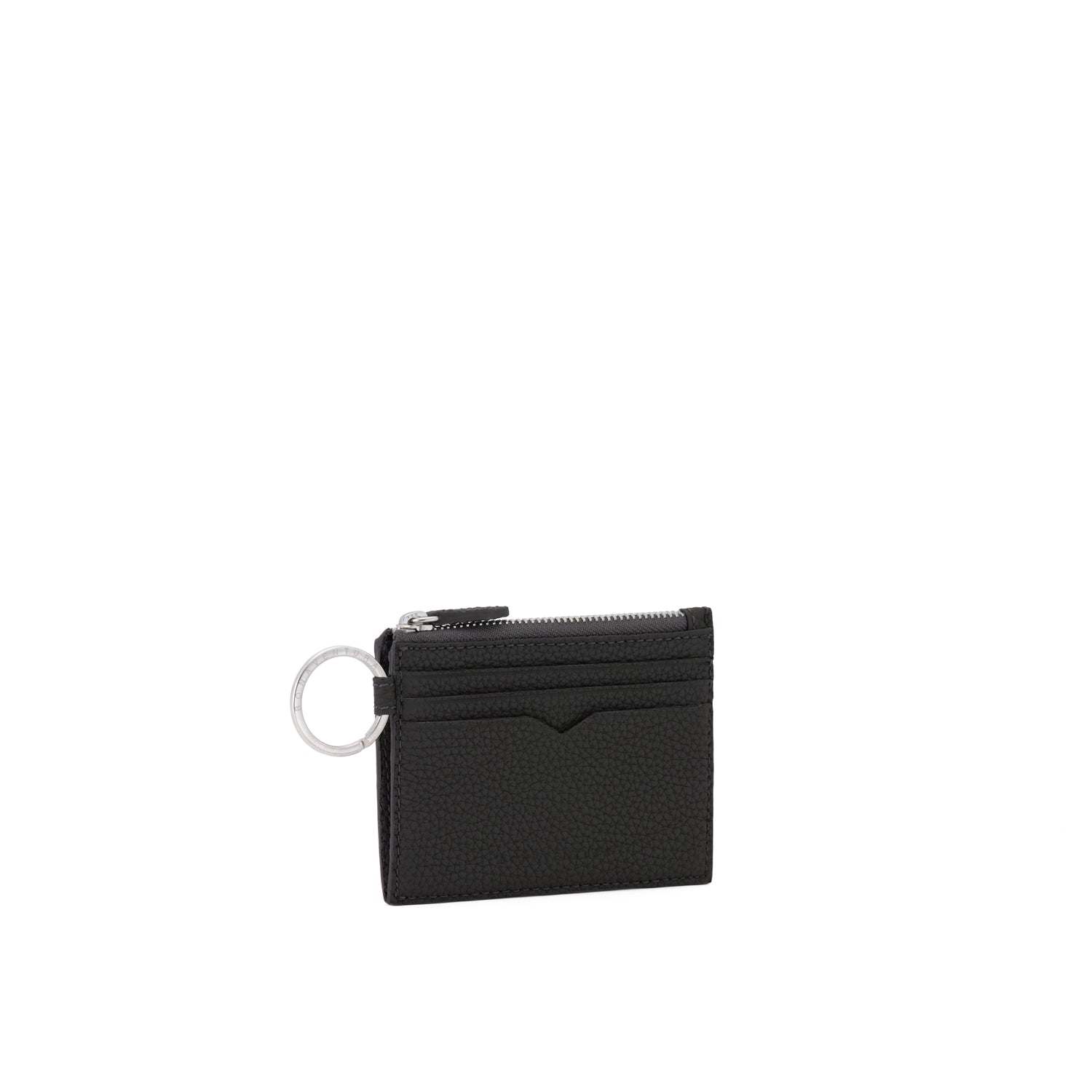 Card Case With Key Ring Shrink Leather