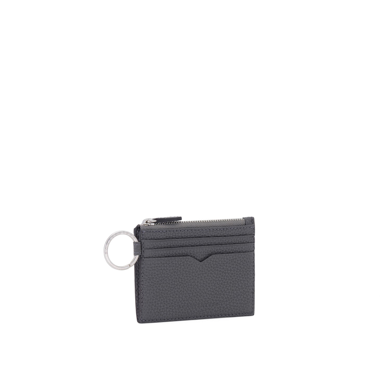 Card Case With Key Ring Shrink Leather