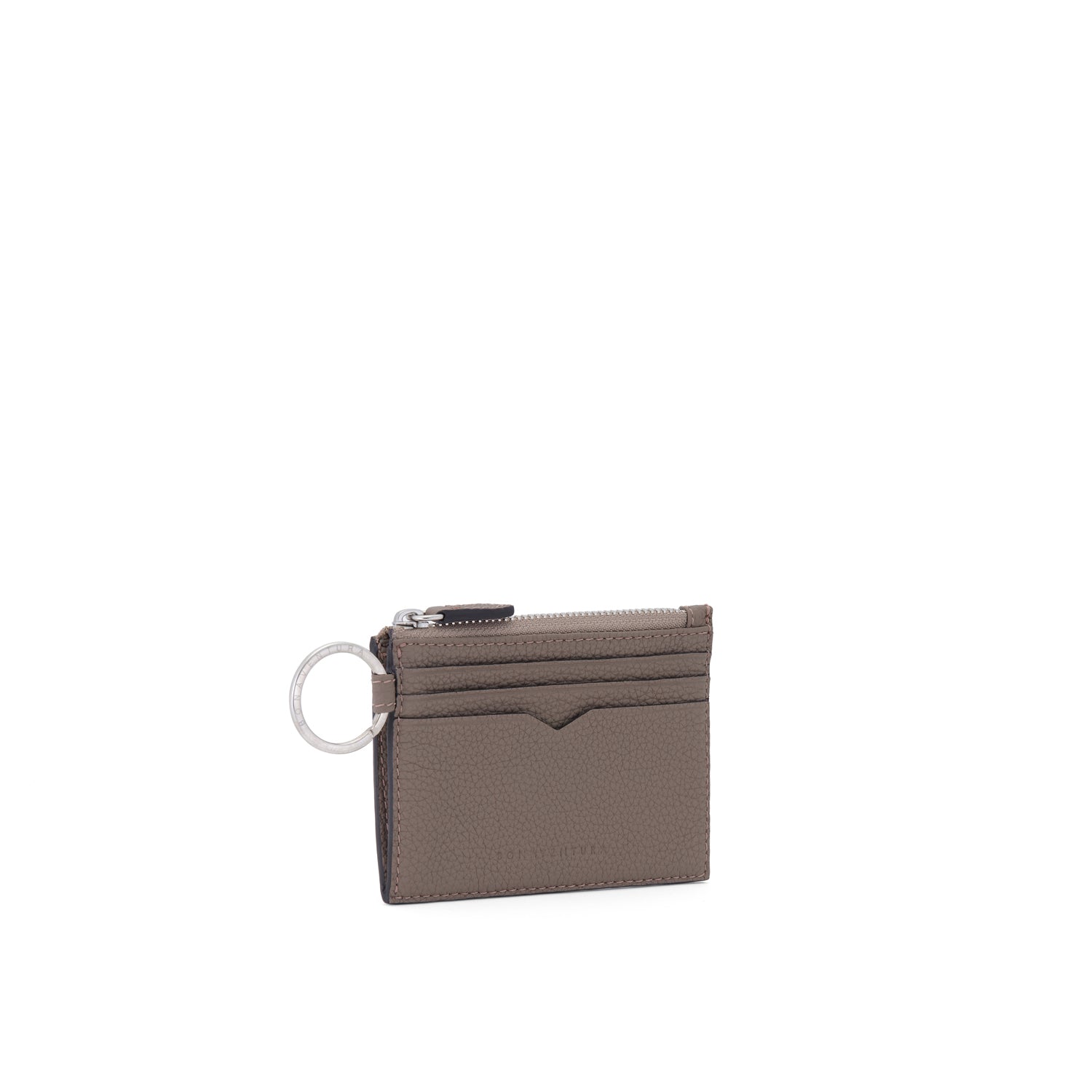 Card Case With Key Ring Shrink Leather