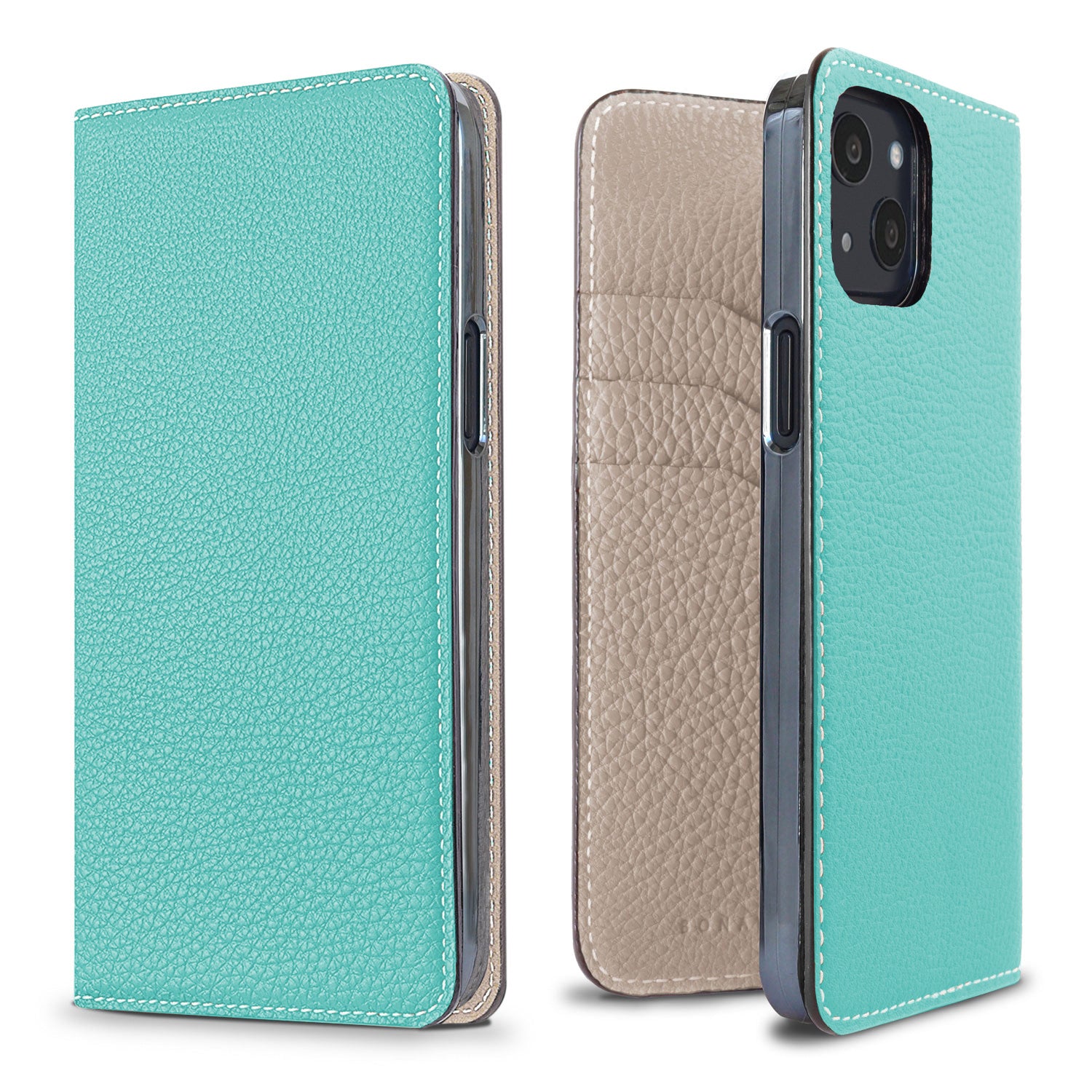 (iPhone 13) Diary Case Shrink Leather