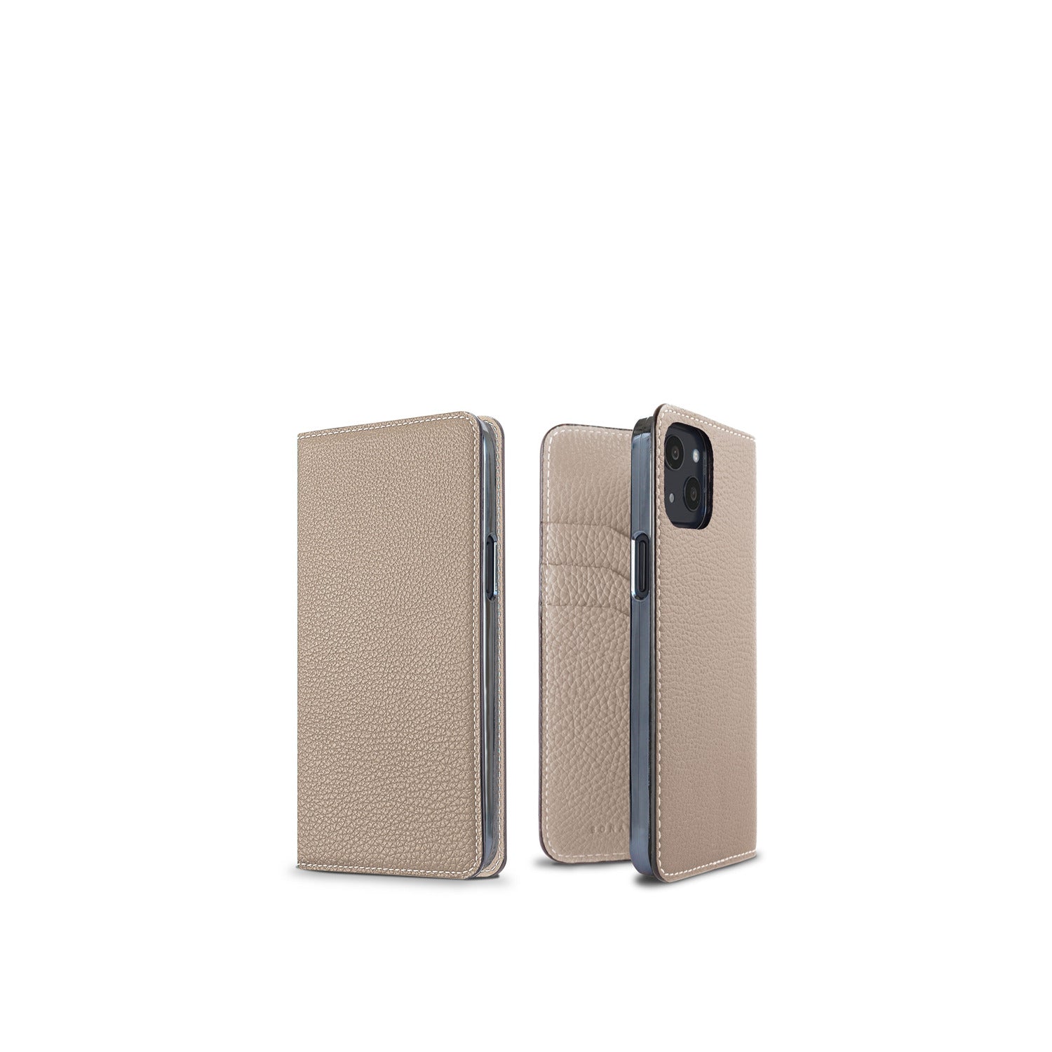 高級本革のiPhoneケース。上質なレザーのスマホケース。iPhone13対応。