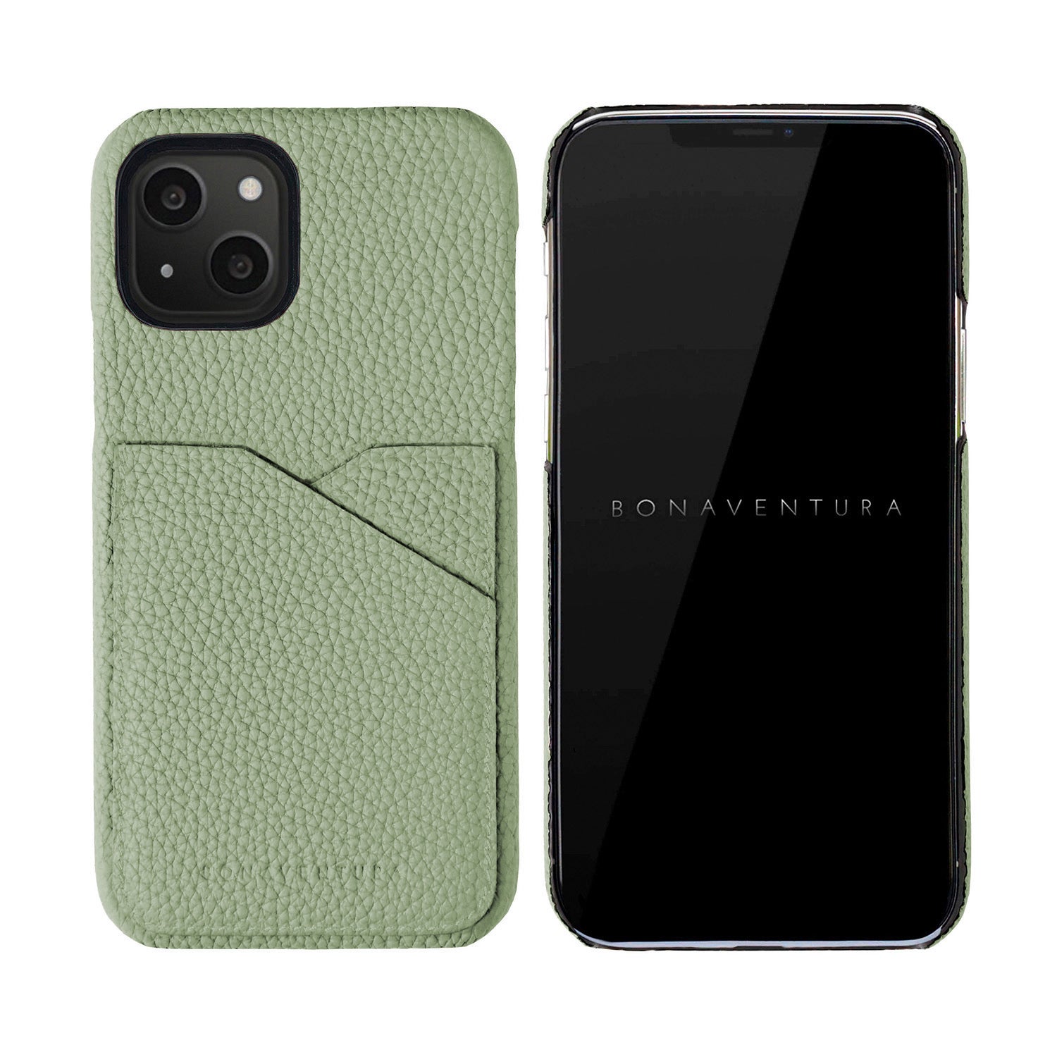 (iPhone 13) Back Cover Case Shrink Leather