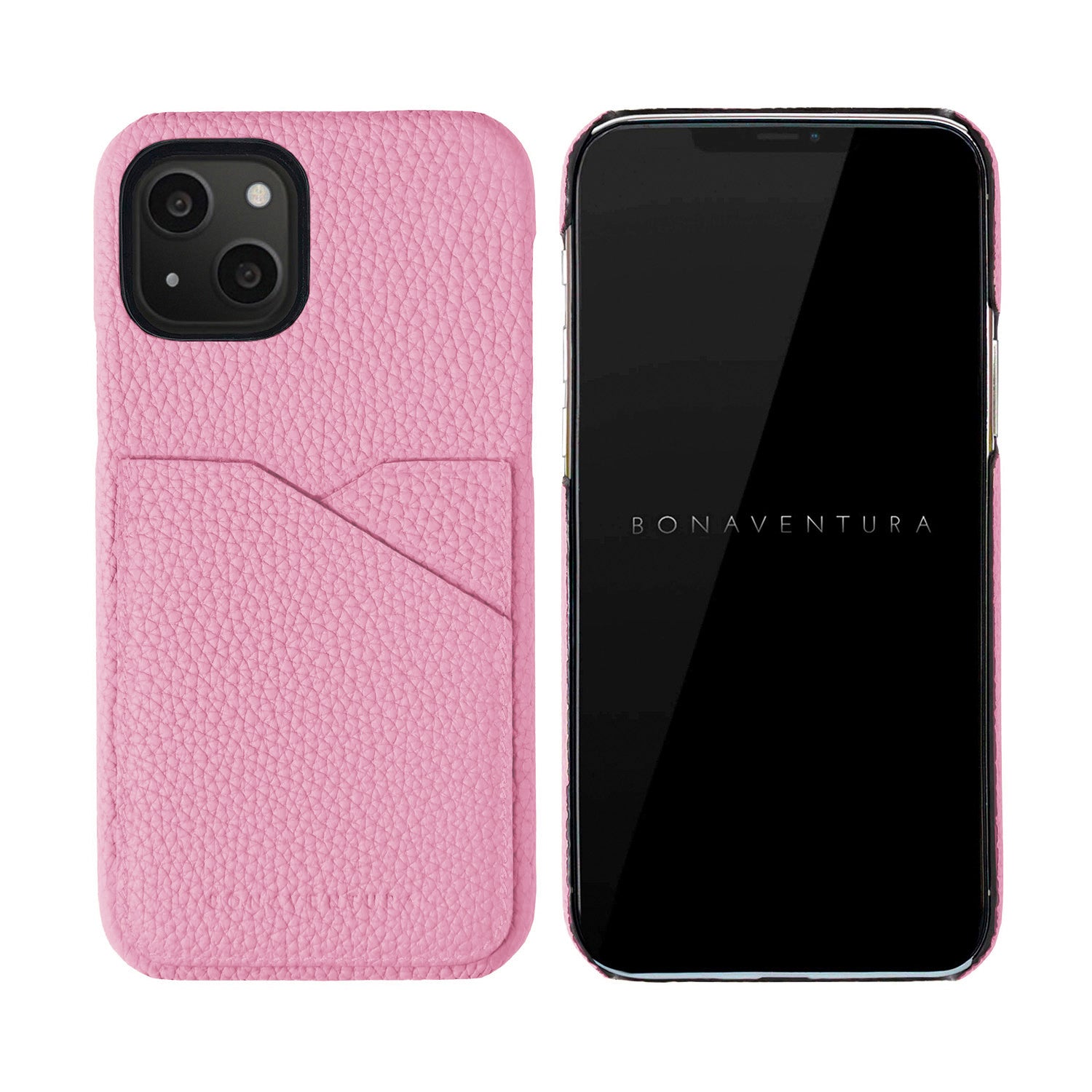 (iPhone 13) Back Cover Case Shrink Leather