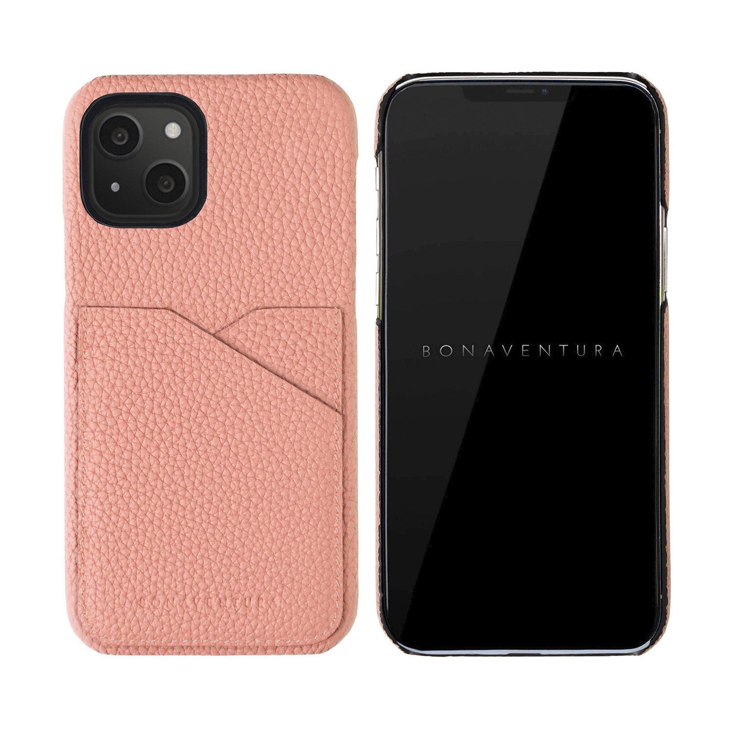 (iPhone 13) Back Cover Case Shrink Leather