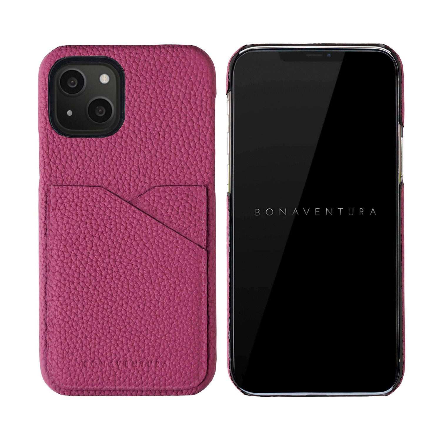 (iPhone 13) Back Cover Case Shrink Leather