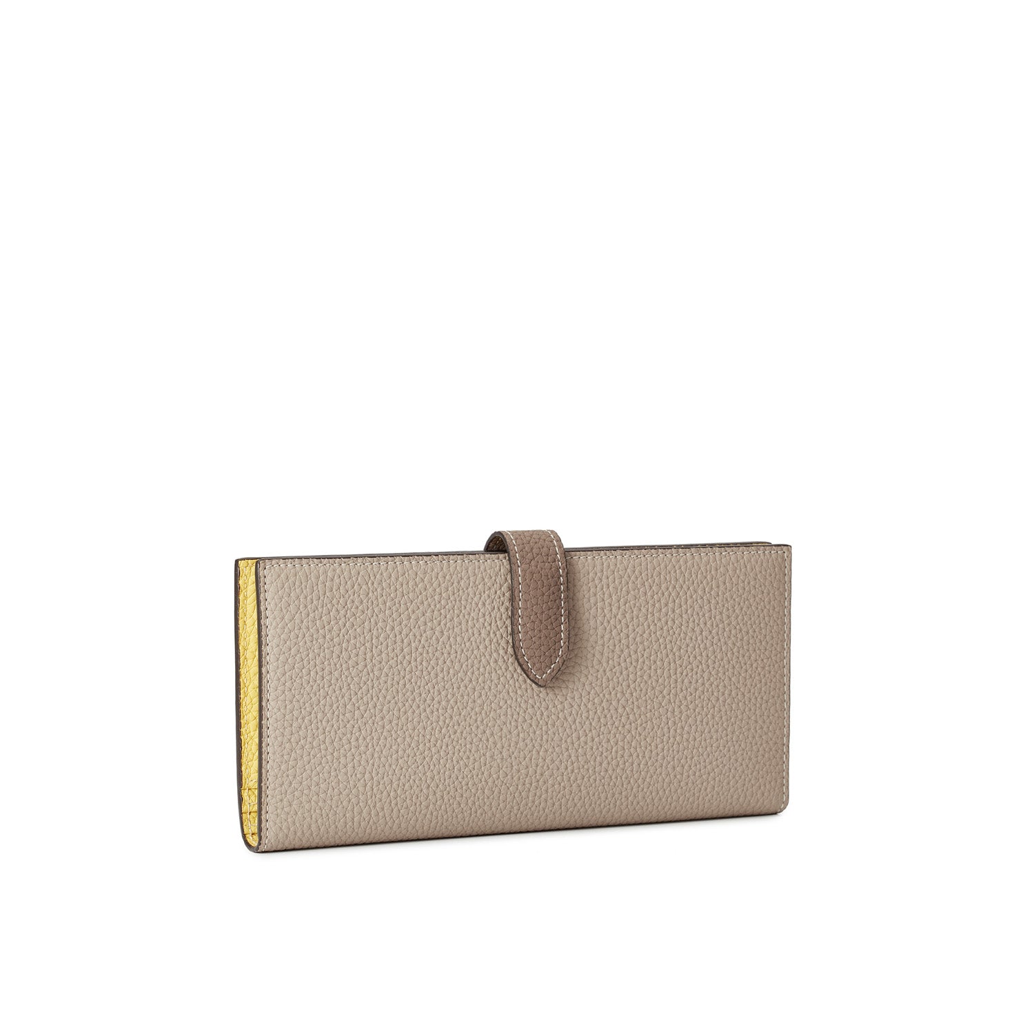 Belted Long Wallet Shrink Leather