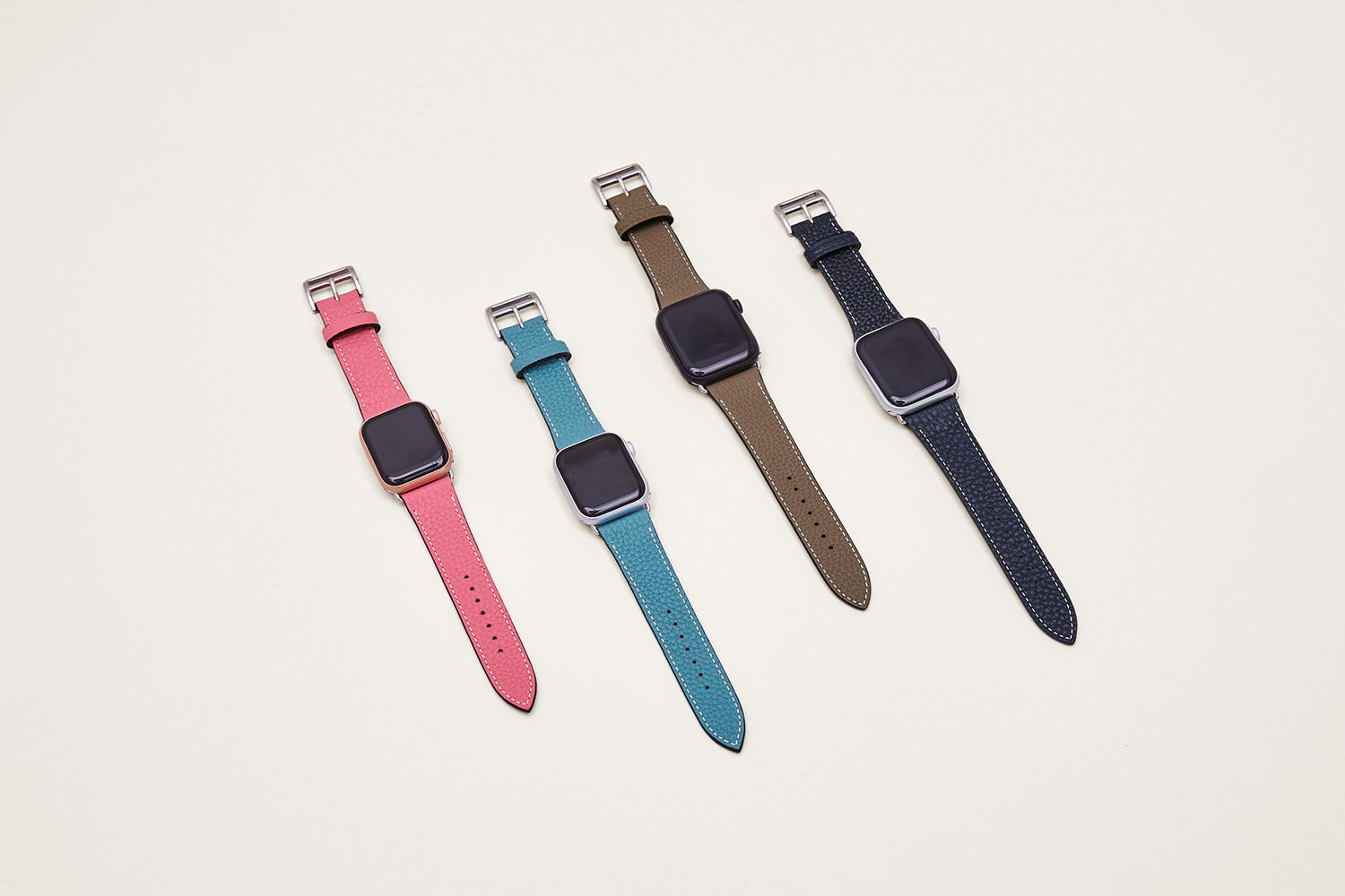 【38mm/40mm/41mm, S/Mサイズ】上質なレザーのApple Watch 